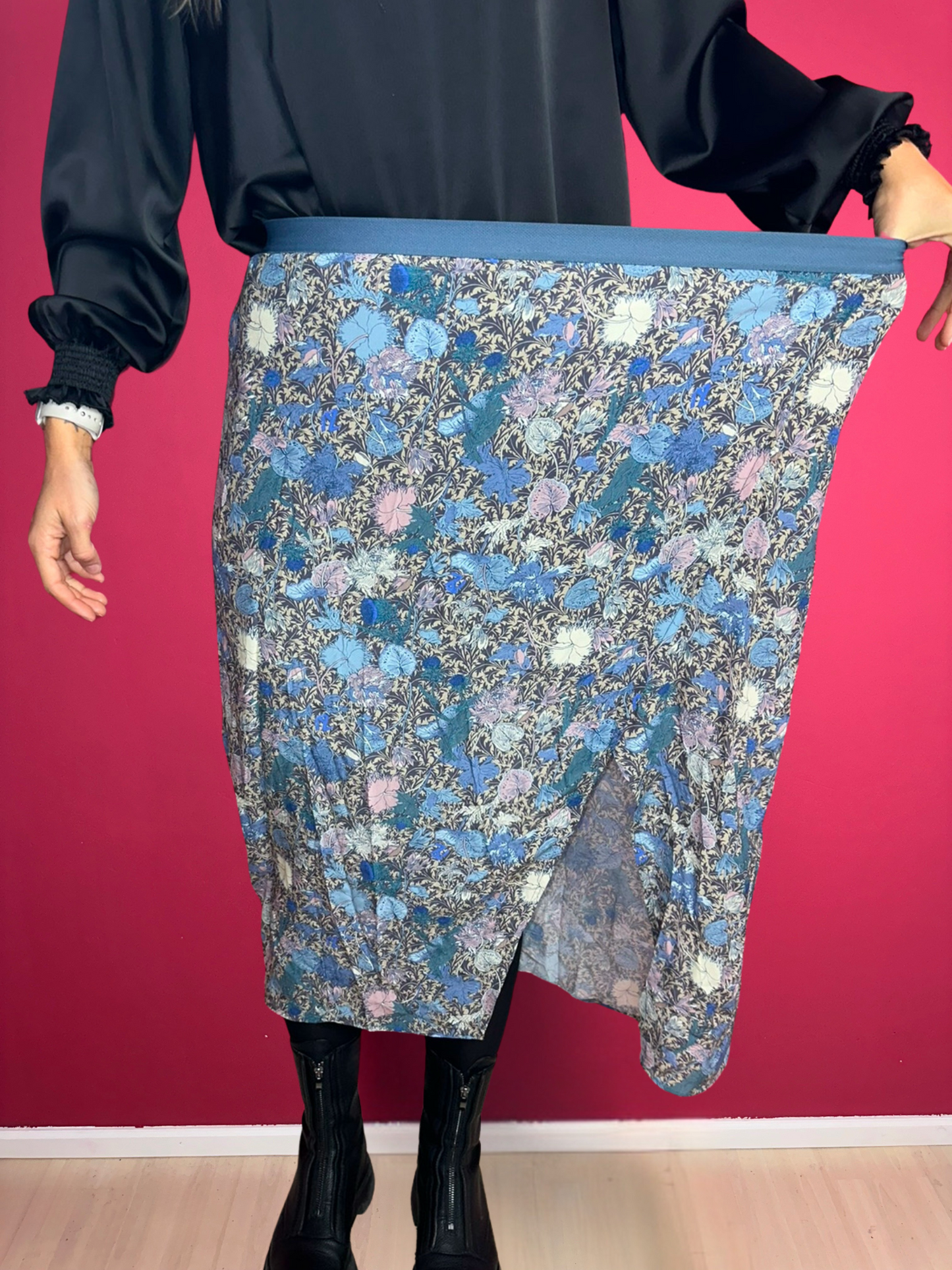Jupe Zadig&Voltaire imprimé bleu clair