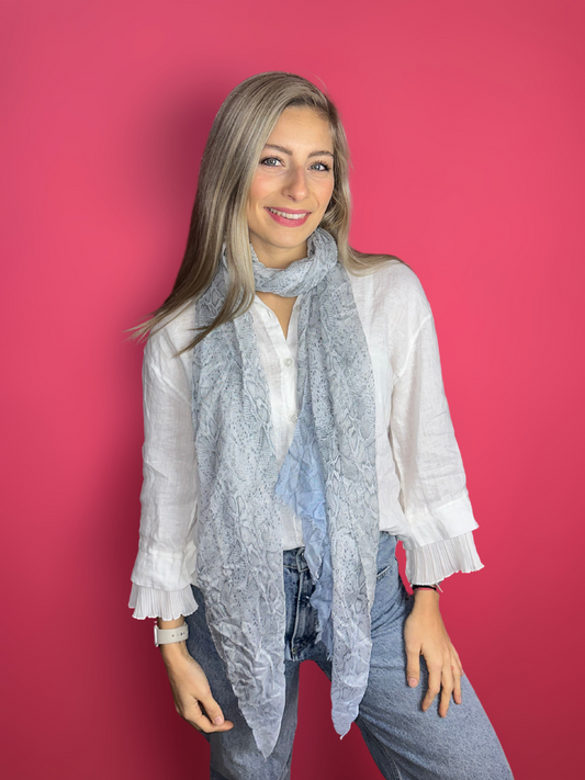 Sjaal Marccain lichtblauw