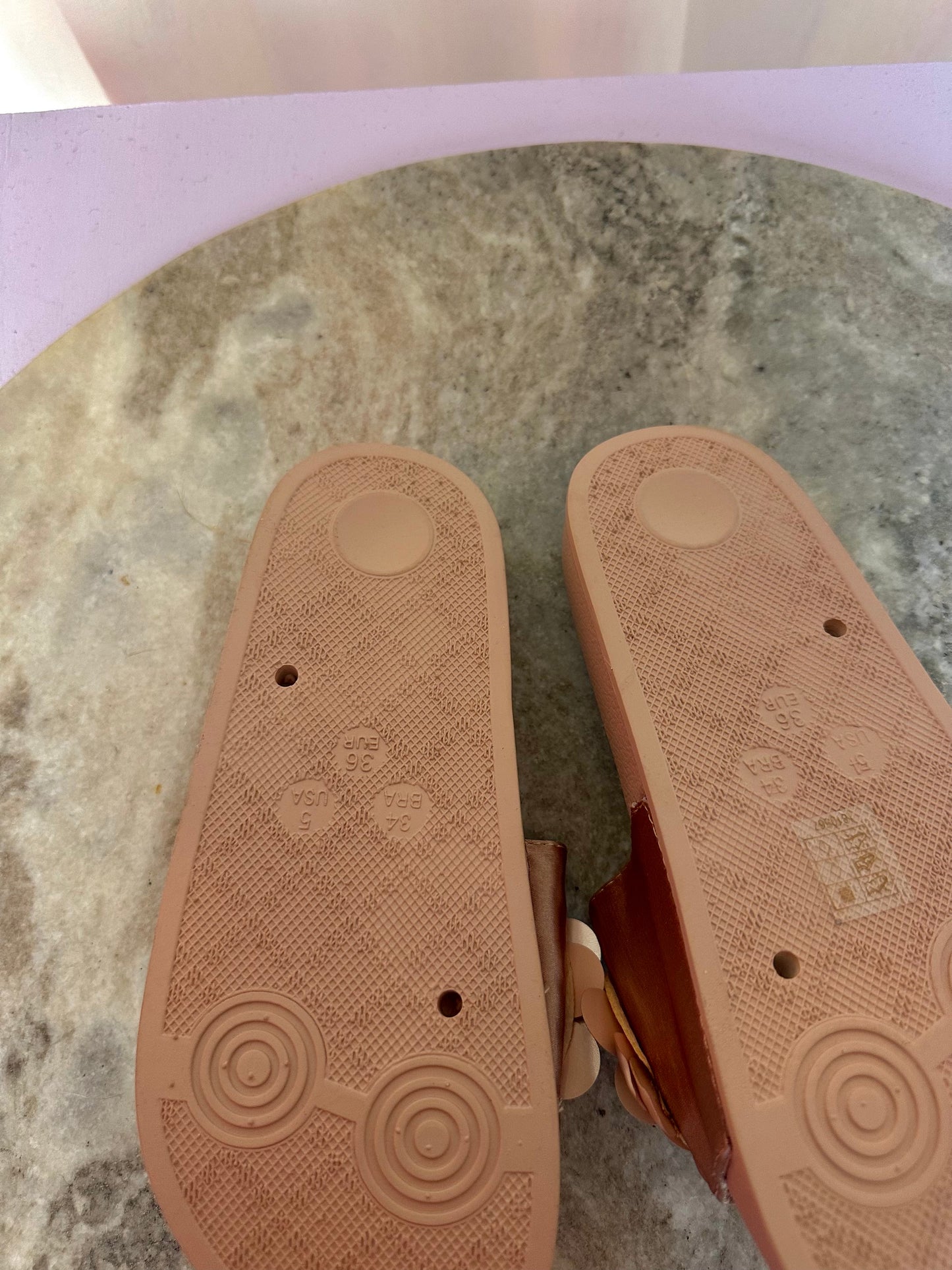 Slippers Ella Cruz bloemen oudroze maat 36