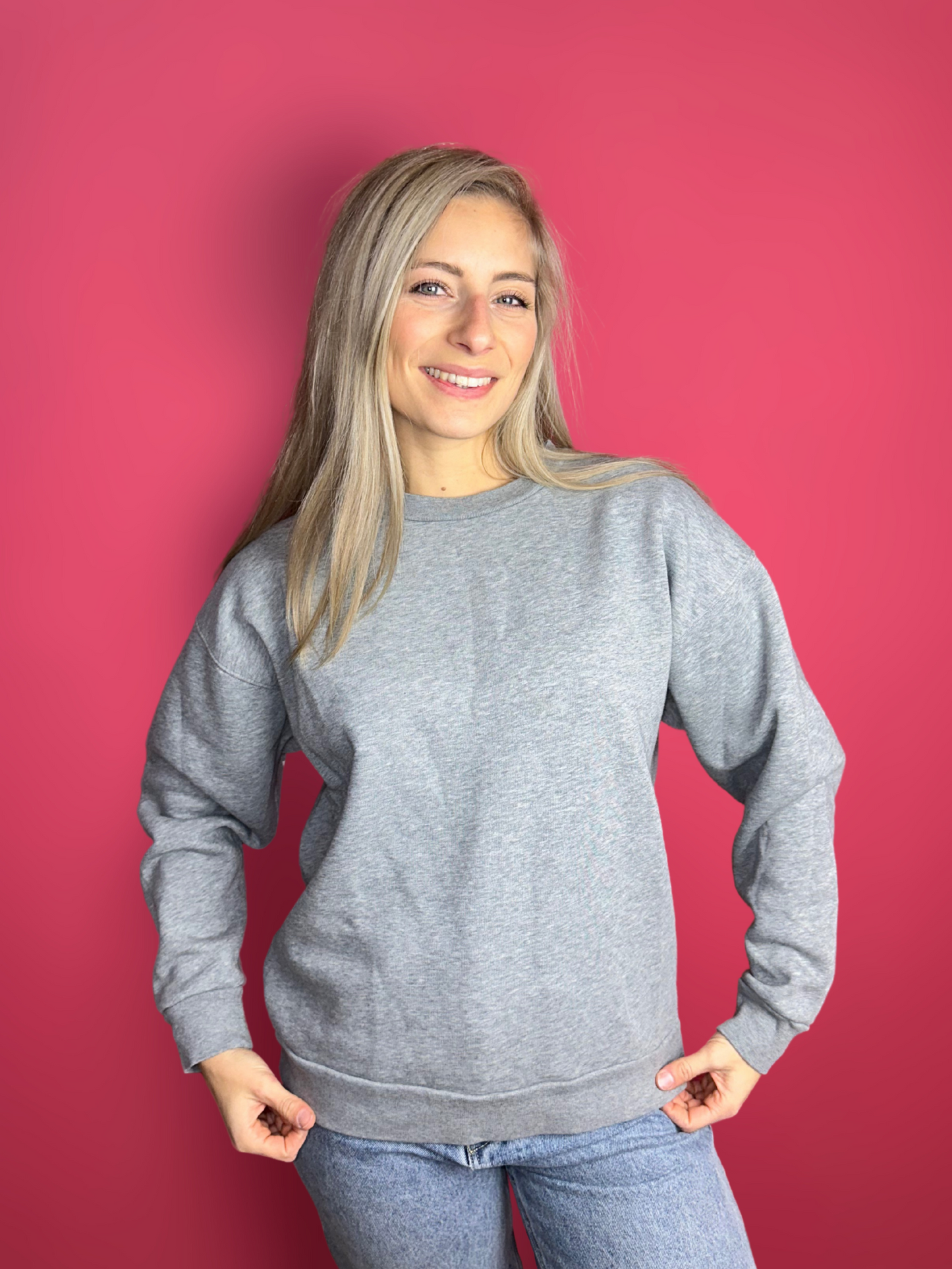 Pull gris fermé