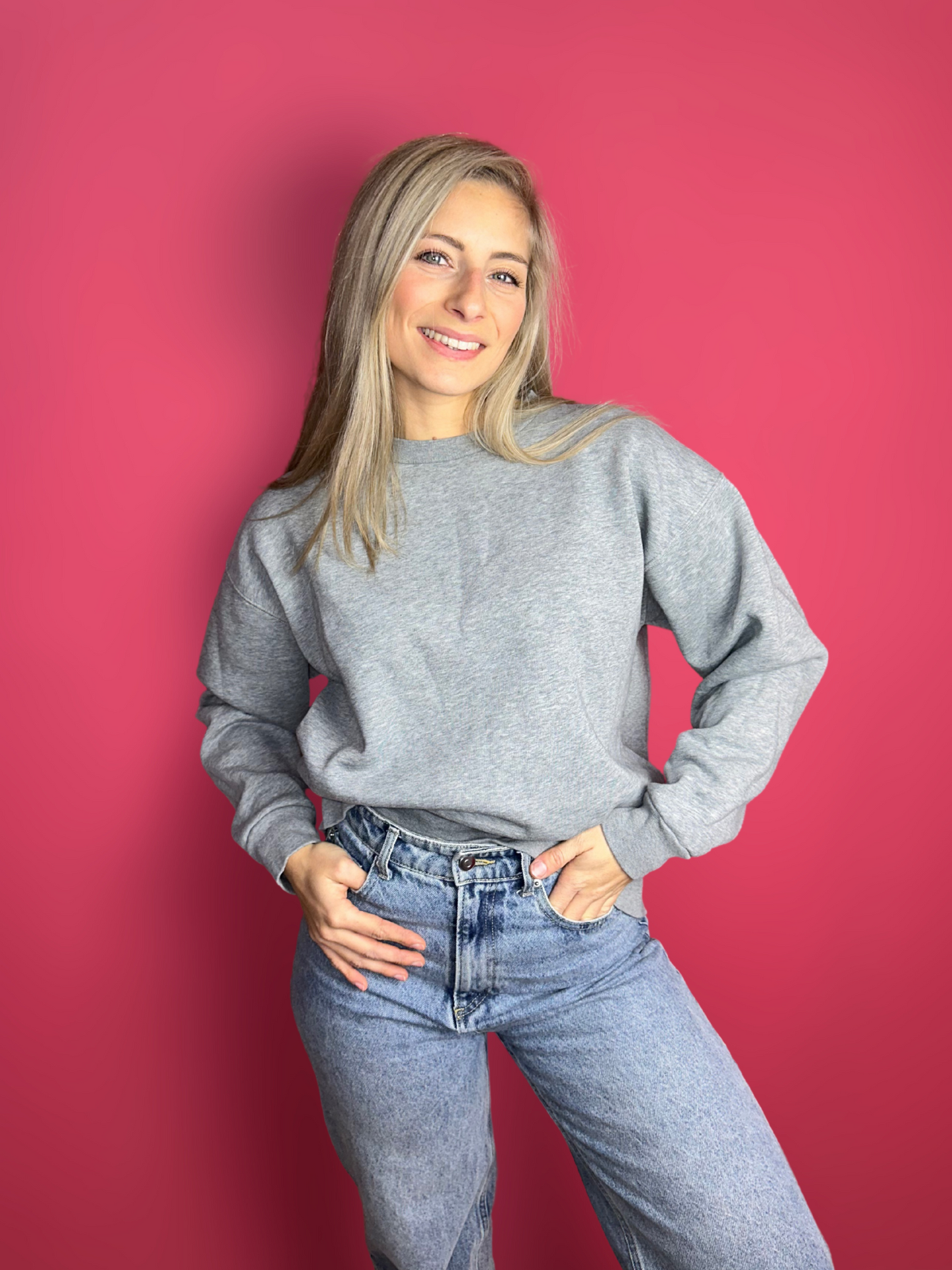 Pull gris fermé