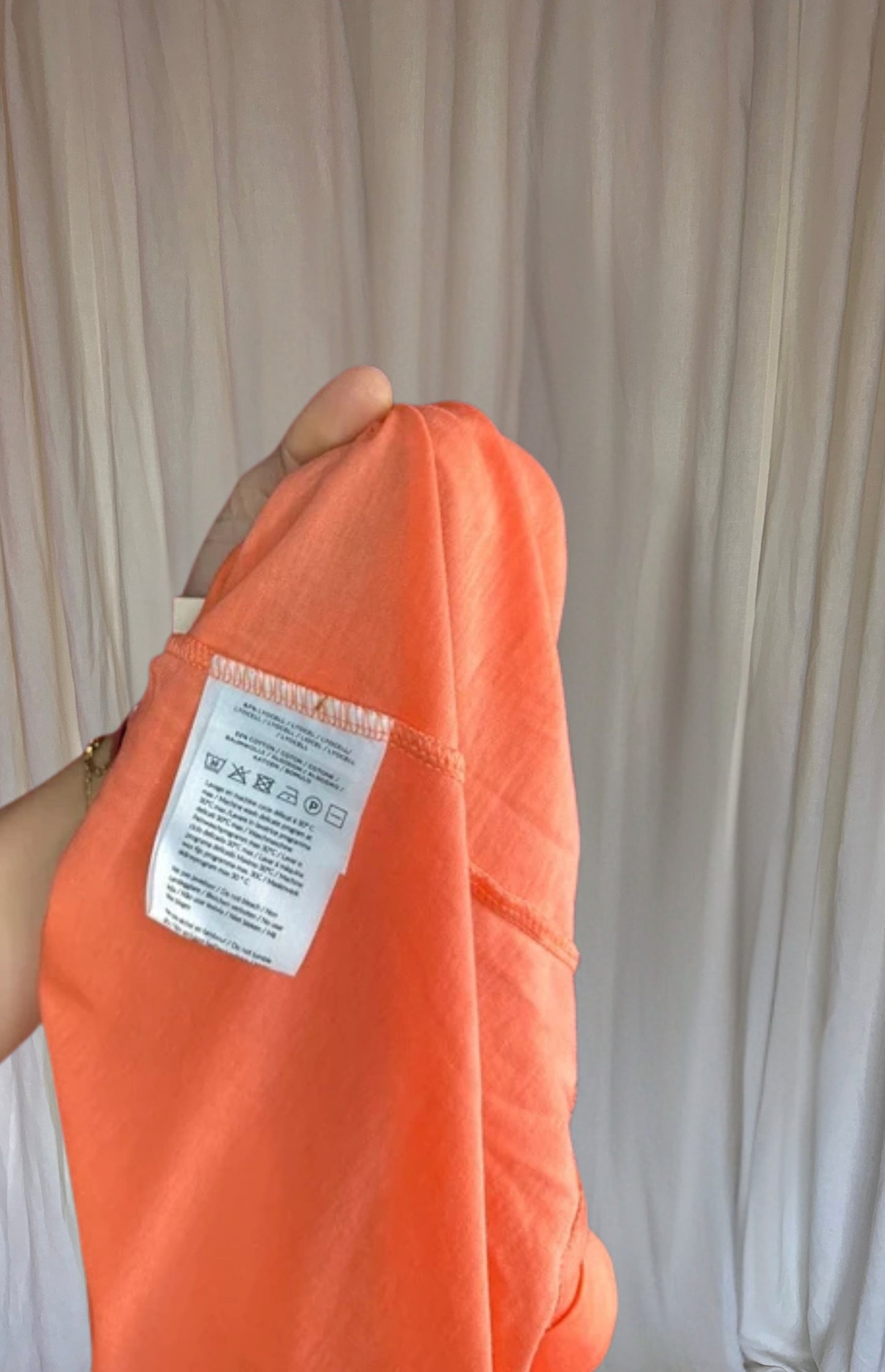 T-shirt Absolut Cashmere koraal maat L