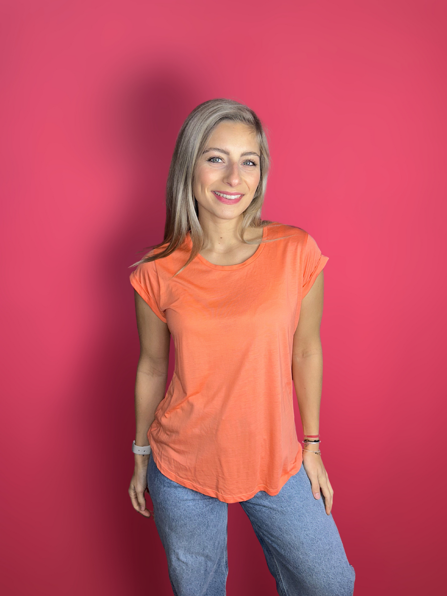 T-shirt Absolut Cashmere corail
