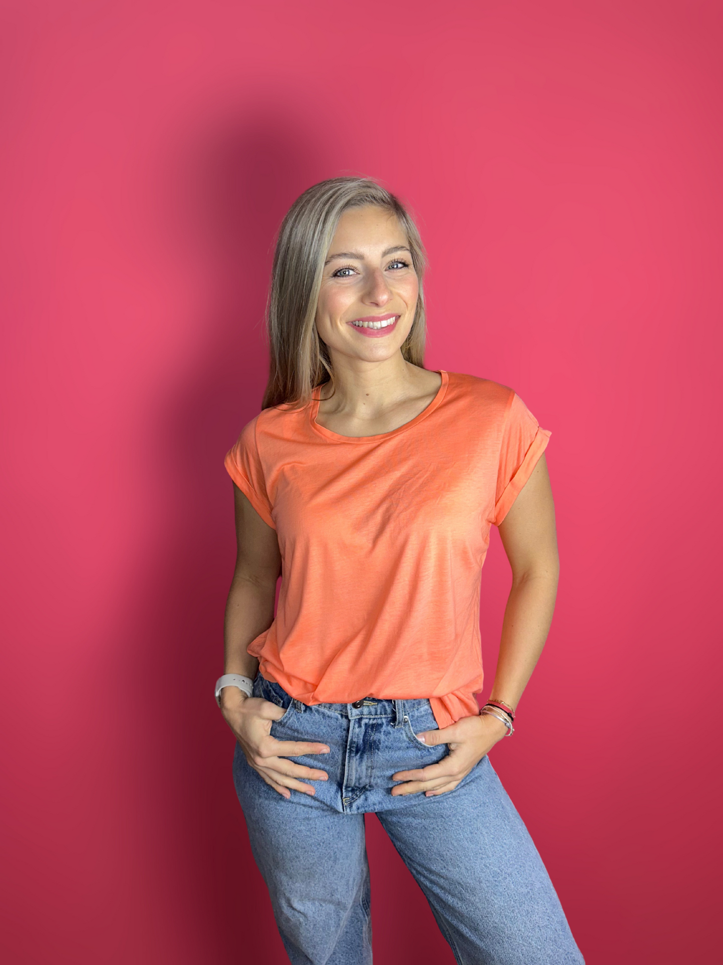 T-shirt Absolut Cashmere corail