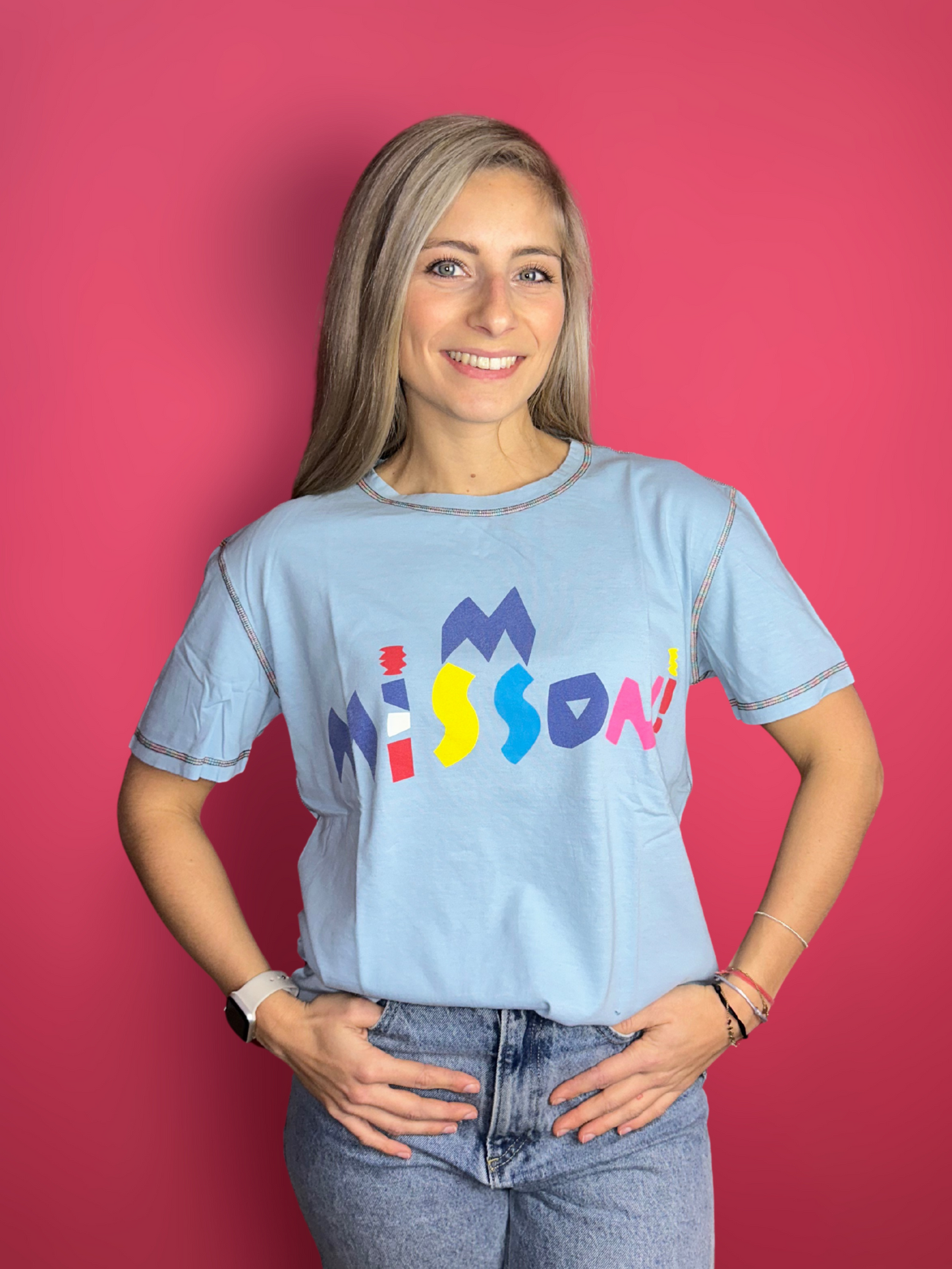 T-shirt Missoni lichtblauw