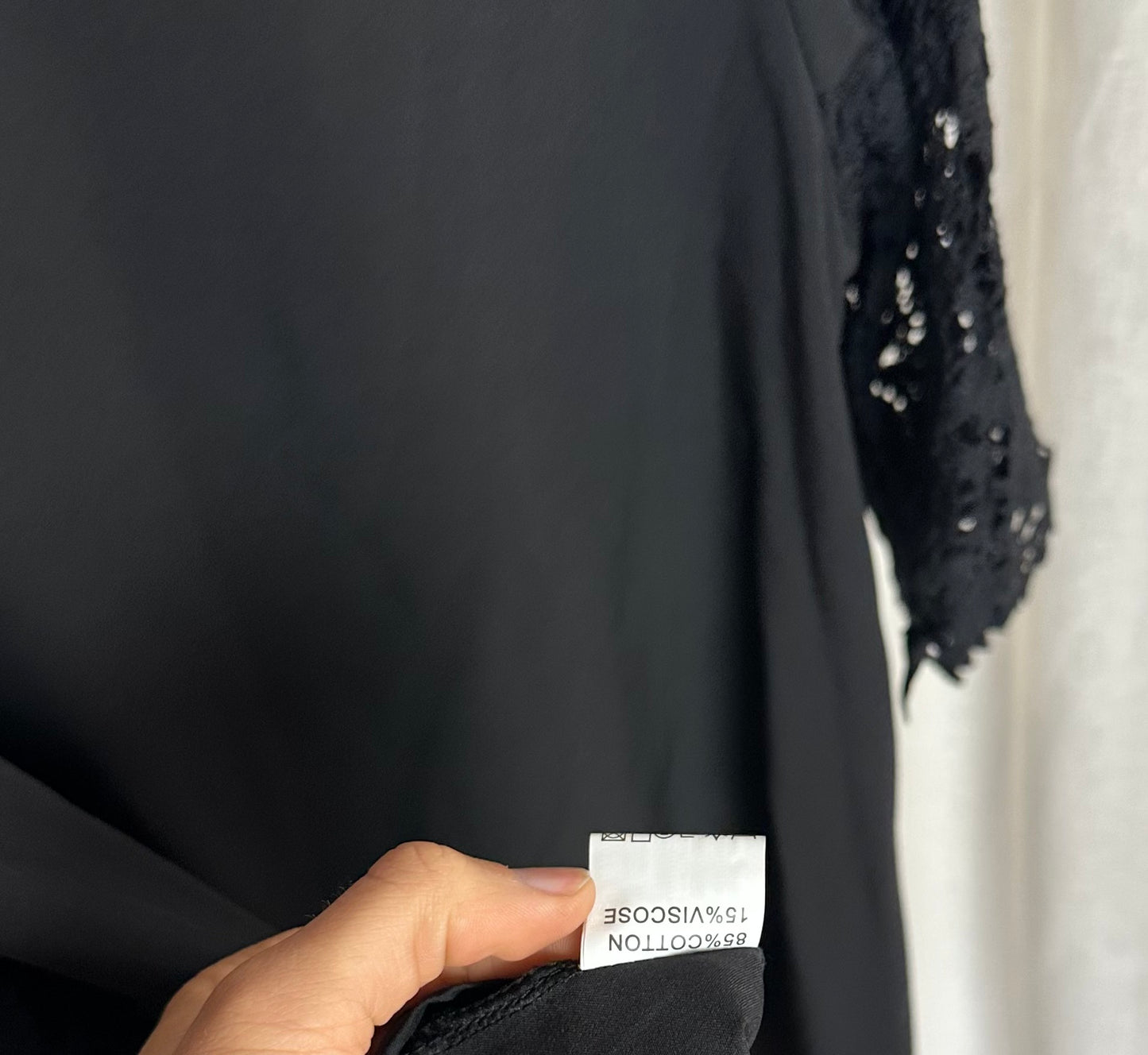 Top Luzabelle kant zwart maat S/M