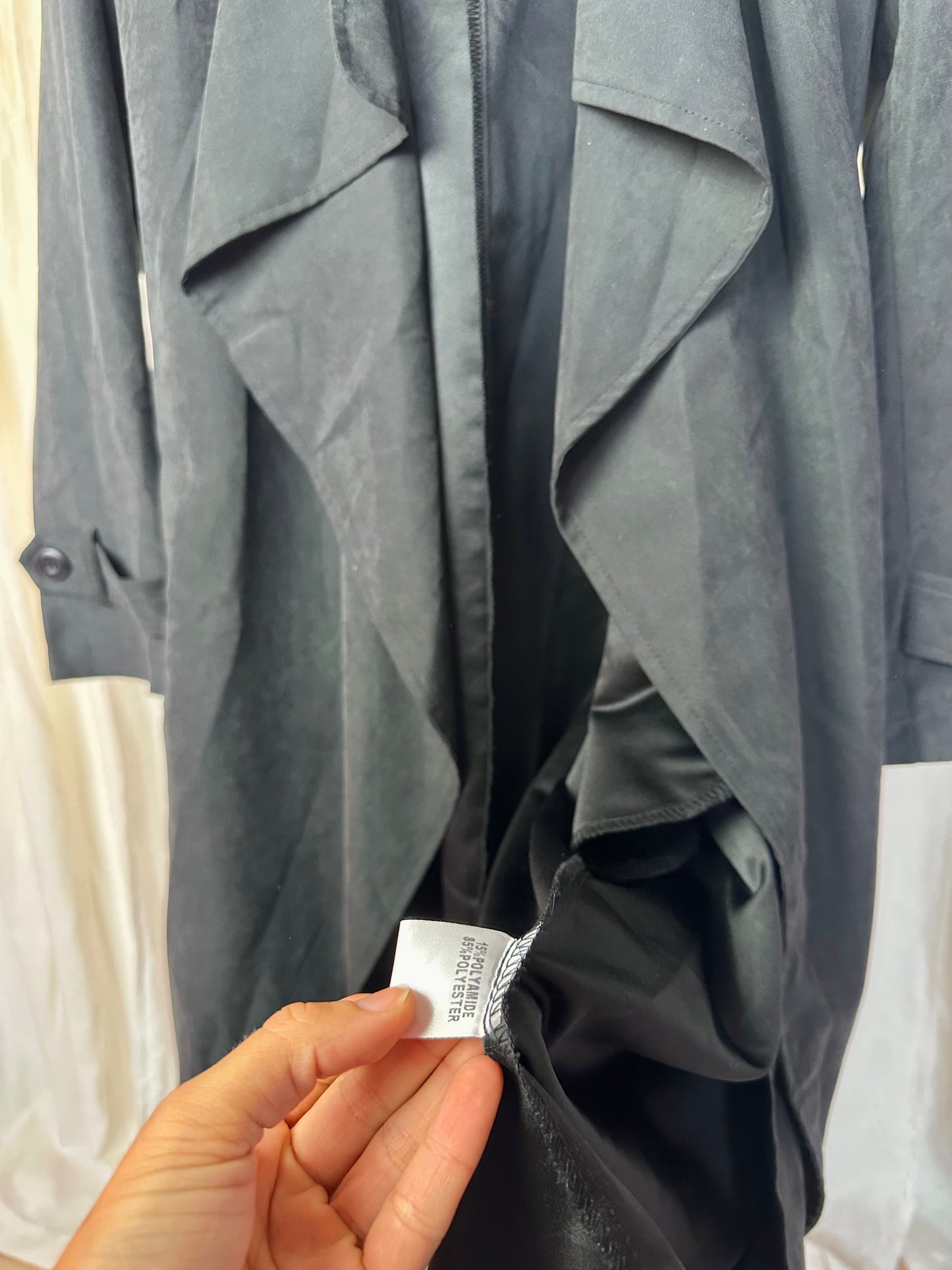 Trenchcoat IVIVI donkergrijs casual maat S