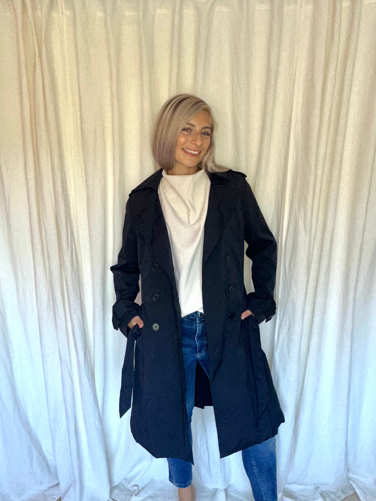 Trenchcoat Inwear donkerblauw - Maat 38