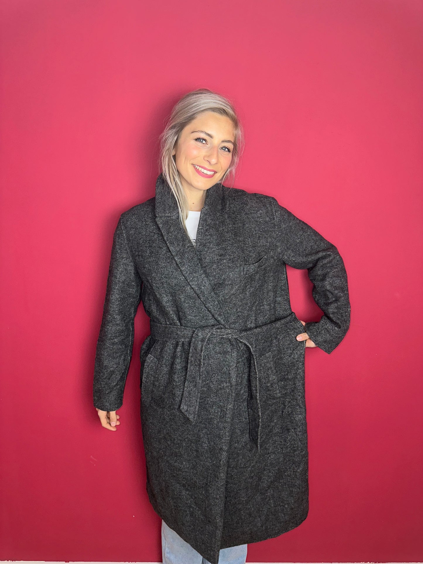 Trenchcoat Selected Femme grijs - Maat 40