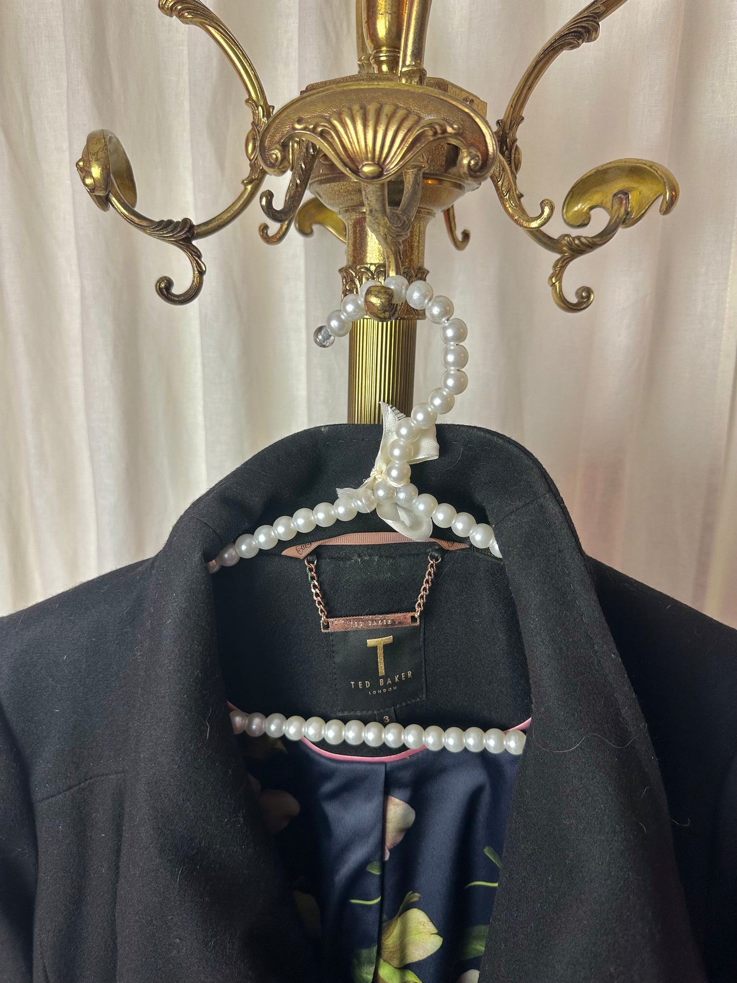 Trenchcoat Ted Baker zwart - Maat 3