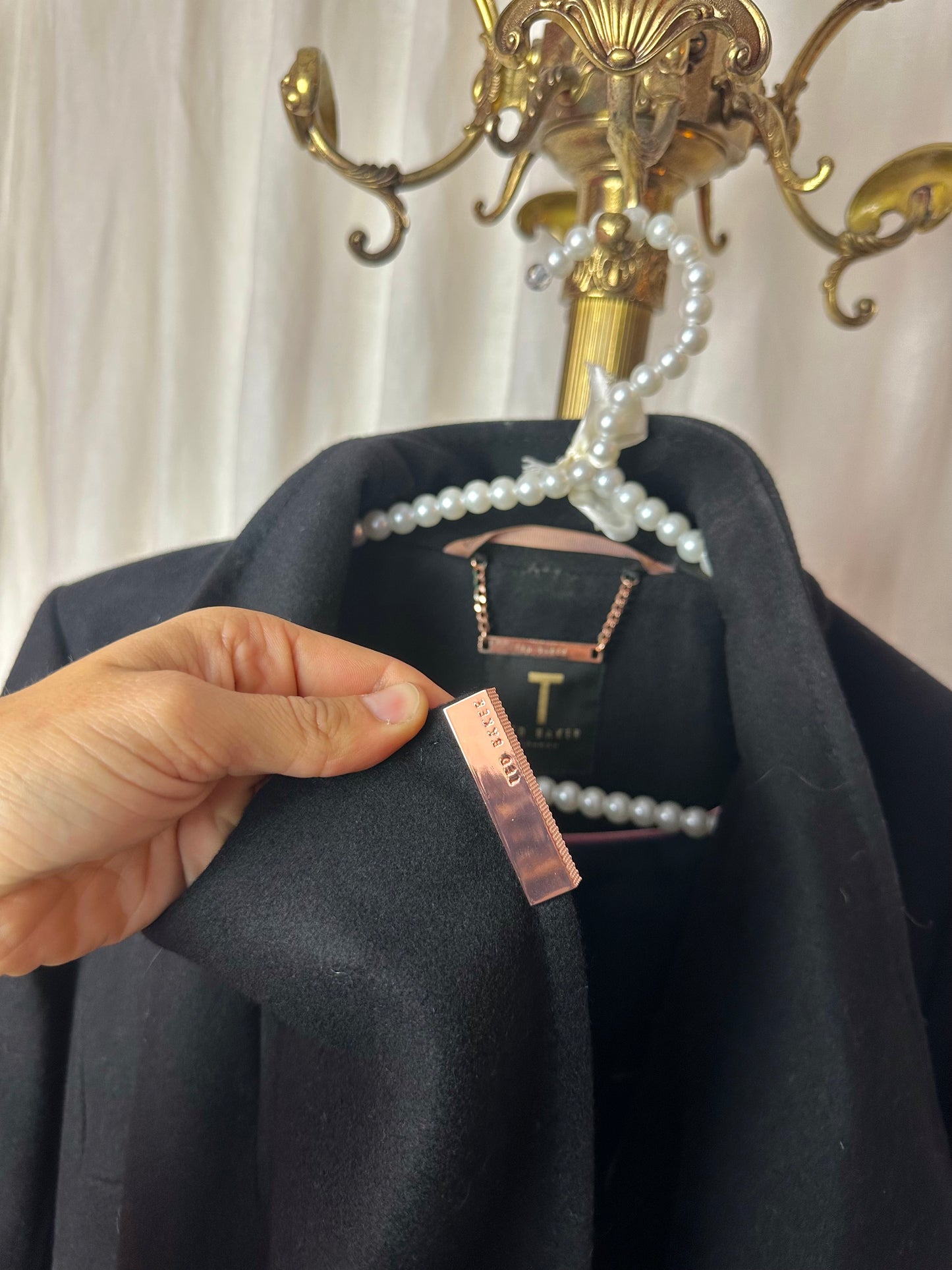 Trenchcoat Ted Baker zwart - Maat 3