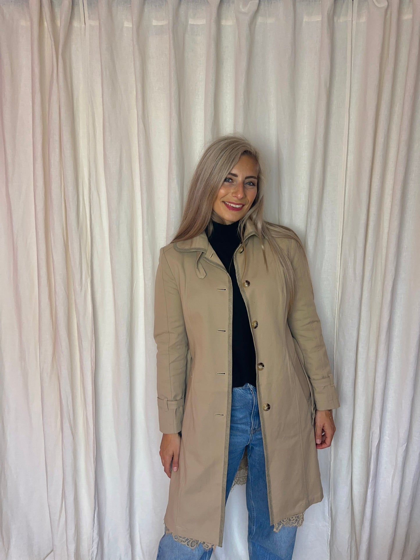 Trenchcoat Twinset Khaki - Maat L