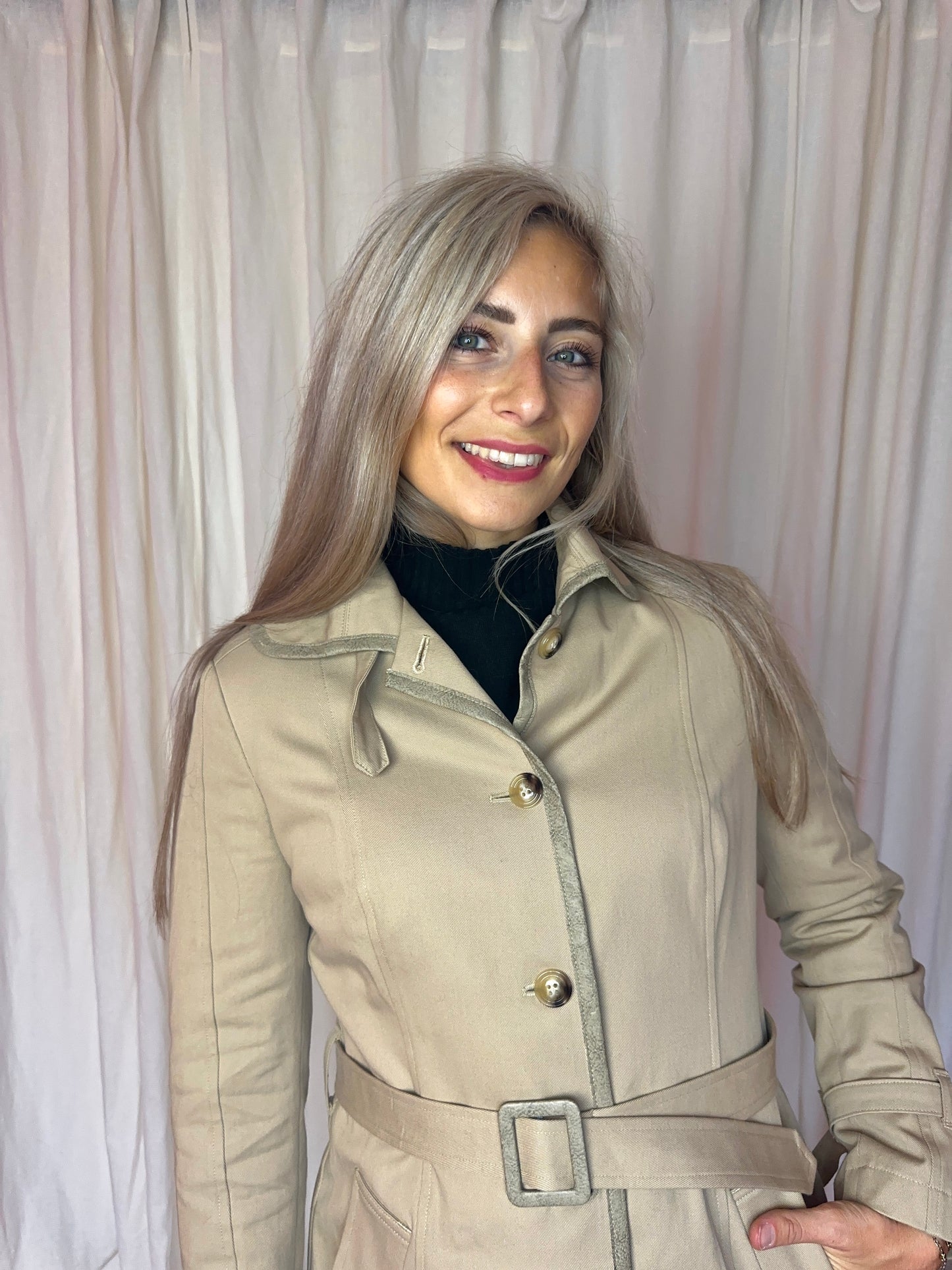 Trenchcoat Twinset Khaki - Maat L