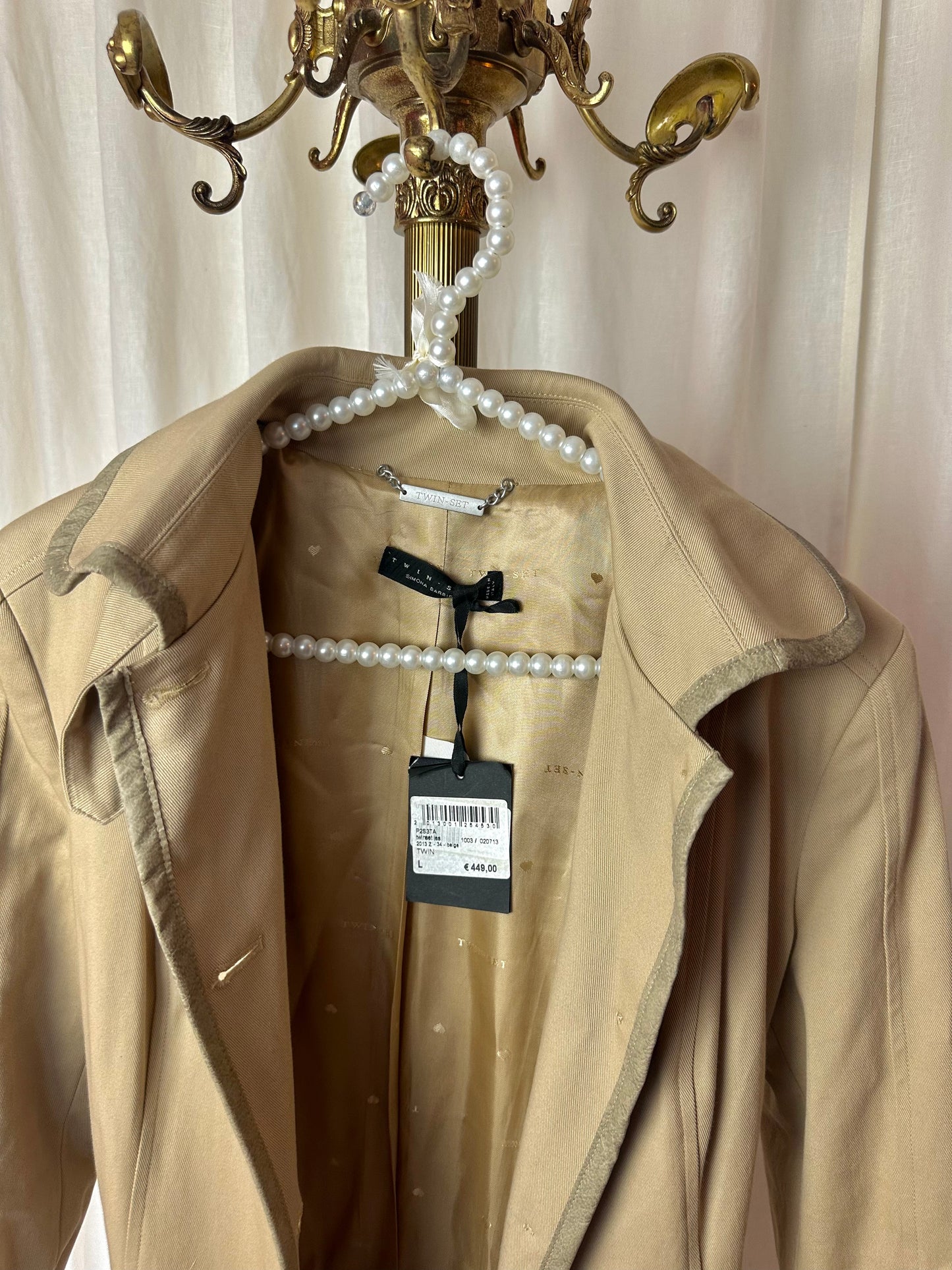 Trenchcoat Twinset Khaki - Maat L