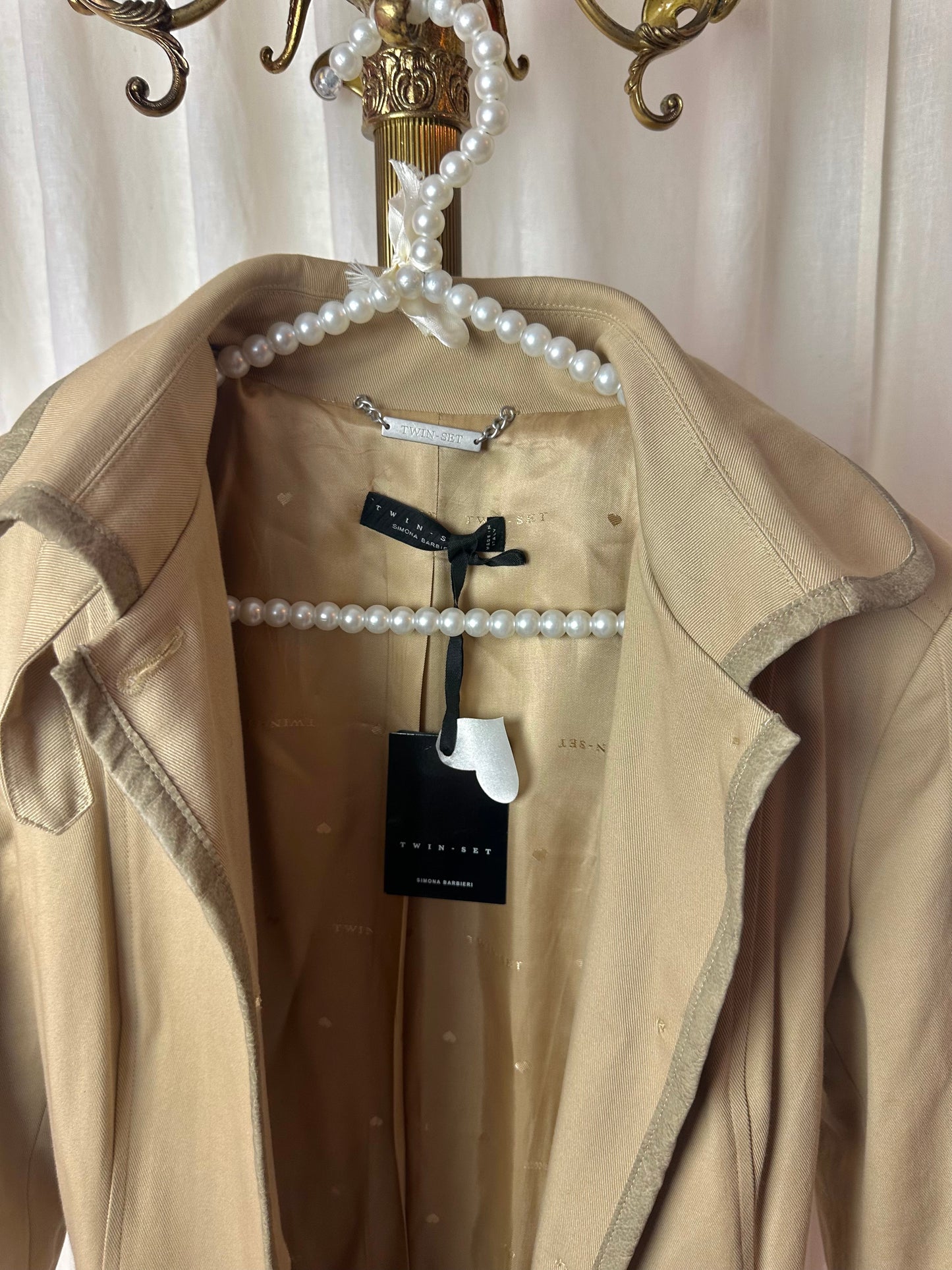 Trenchcoat Twinset Khaki - Maat L