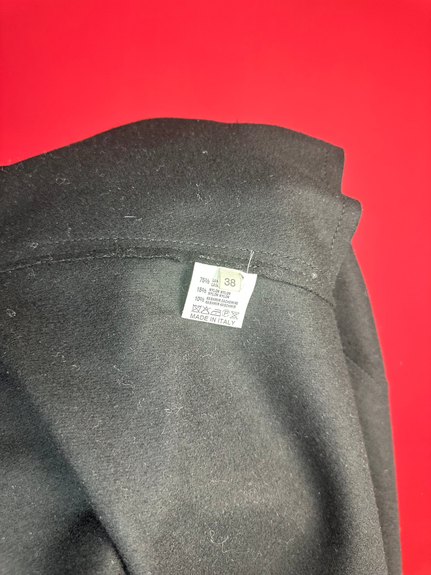 Trenchcoat S' zwart - Maat 38