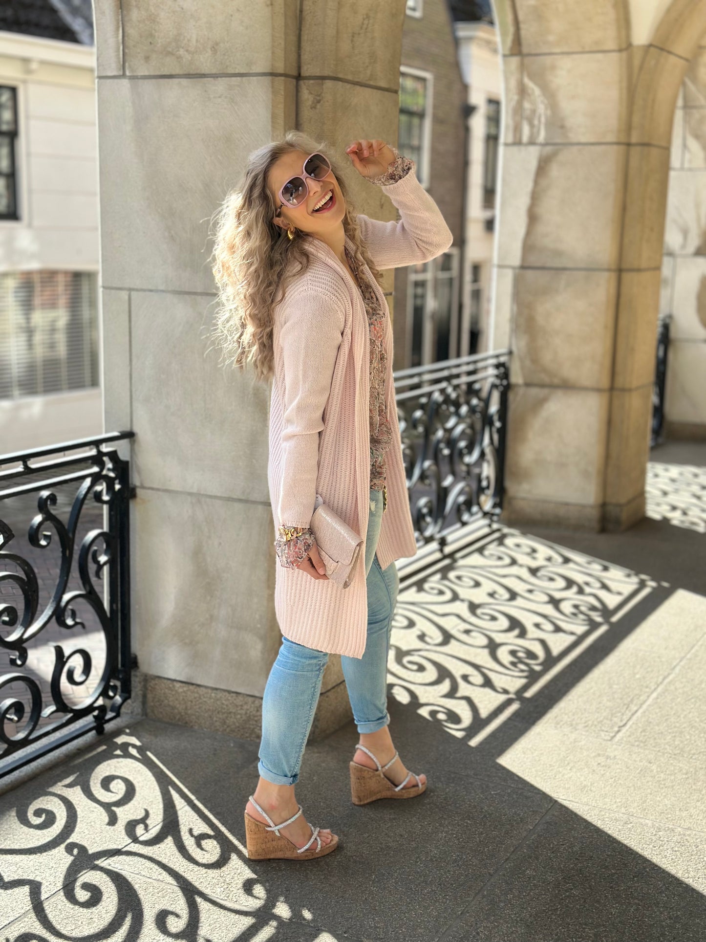 Gilet FFC rose clair