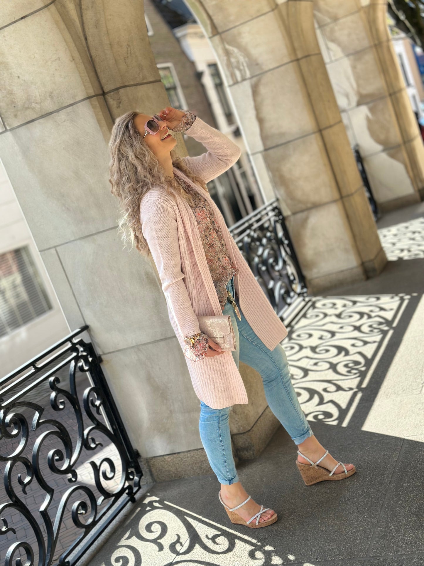 Gilet FFC rose clair