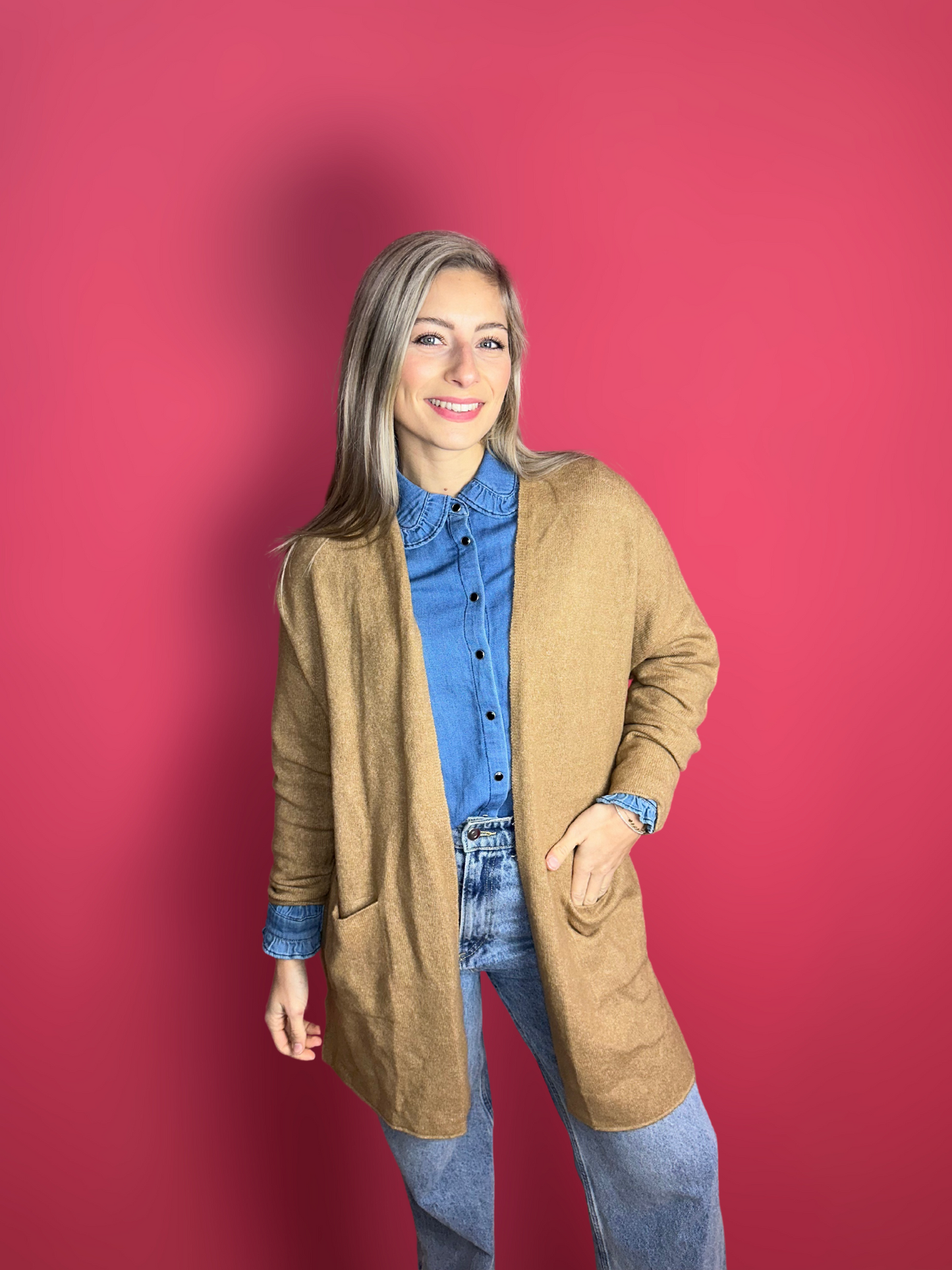 Ensemble gilet camel
