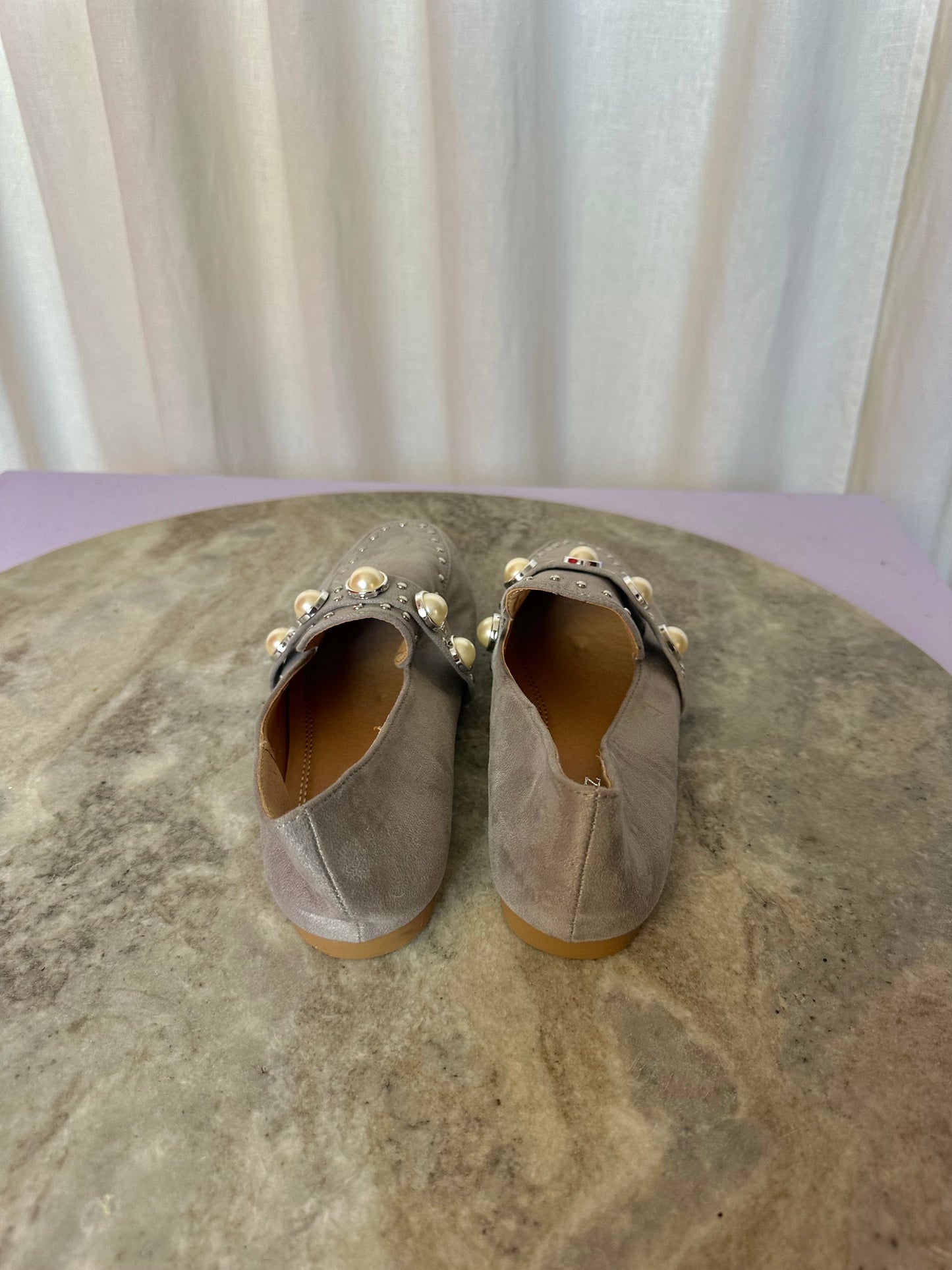 Espadrilles Marquiiz grijs parels maat 36