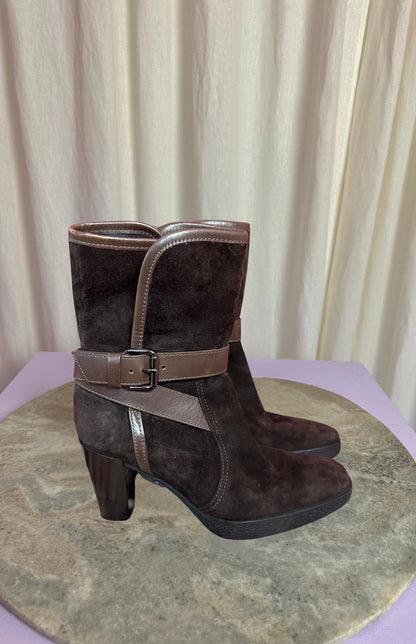 Laarsjes Tod's donkerbruin - Maat 39