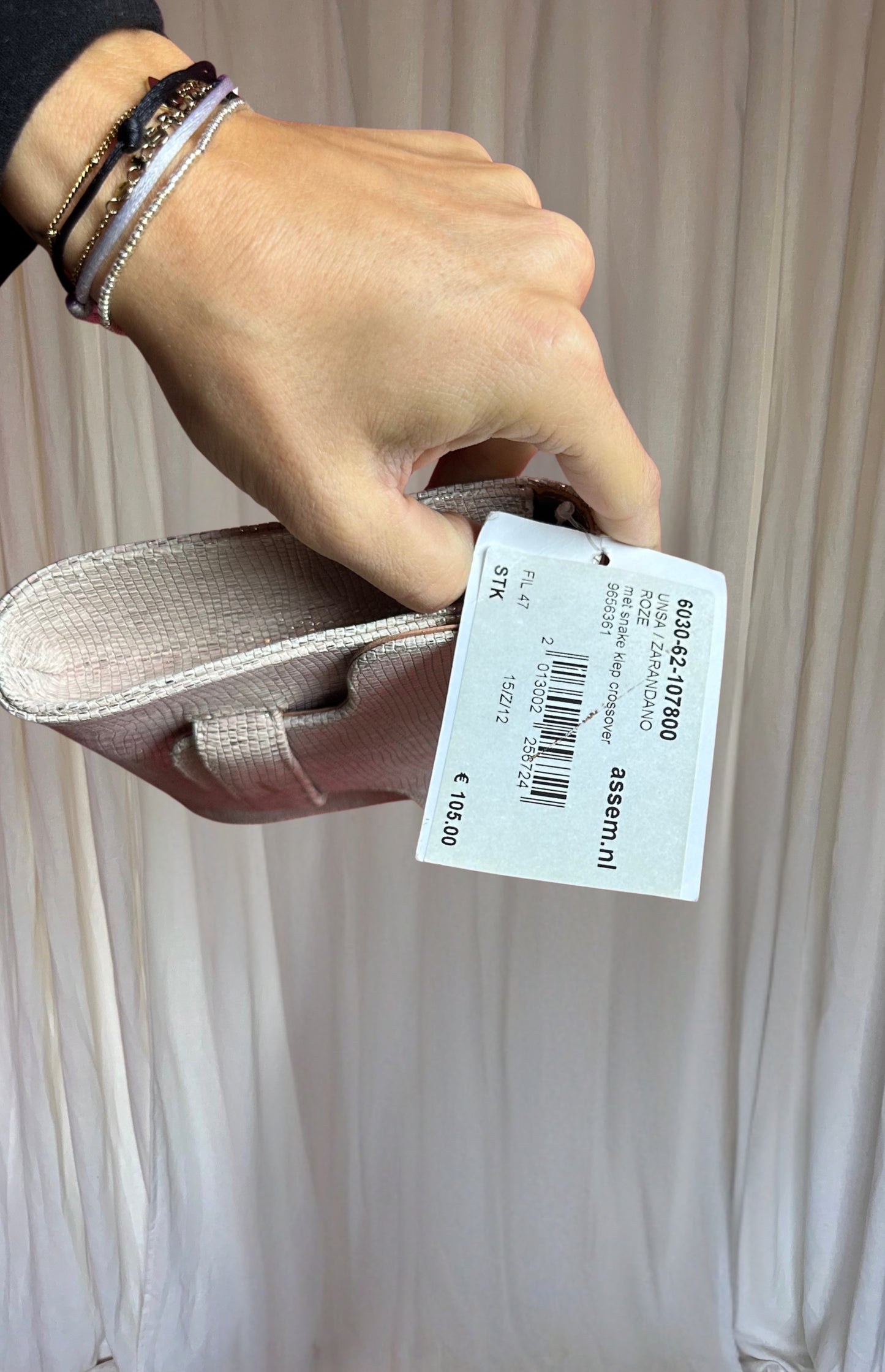 Tasje Unisa lichtroze