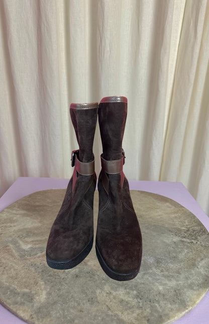 Laarsjes Tod's donkerbruin - Maat 39