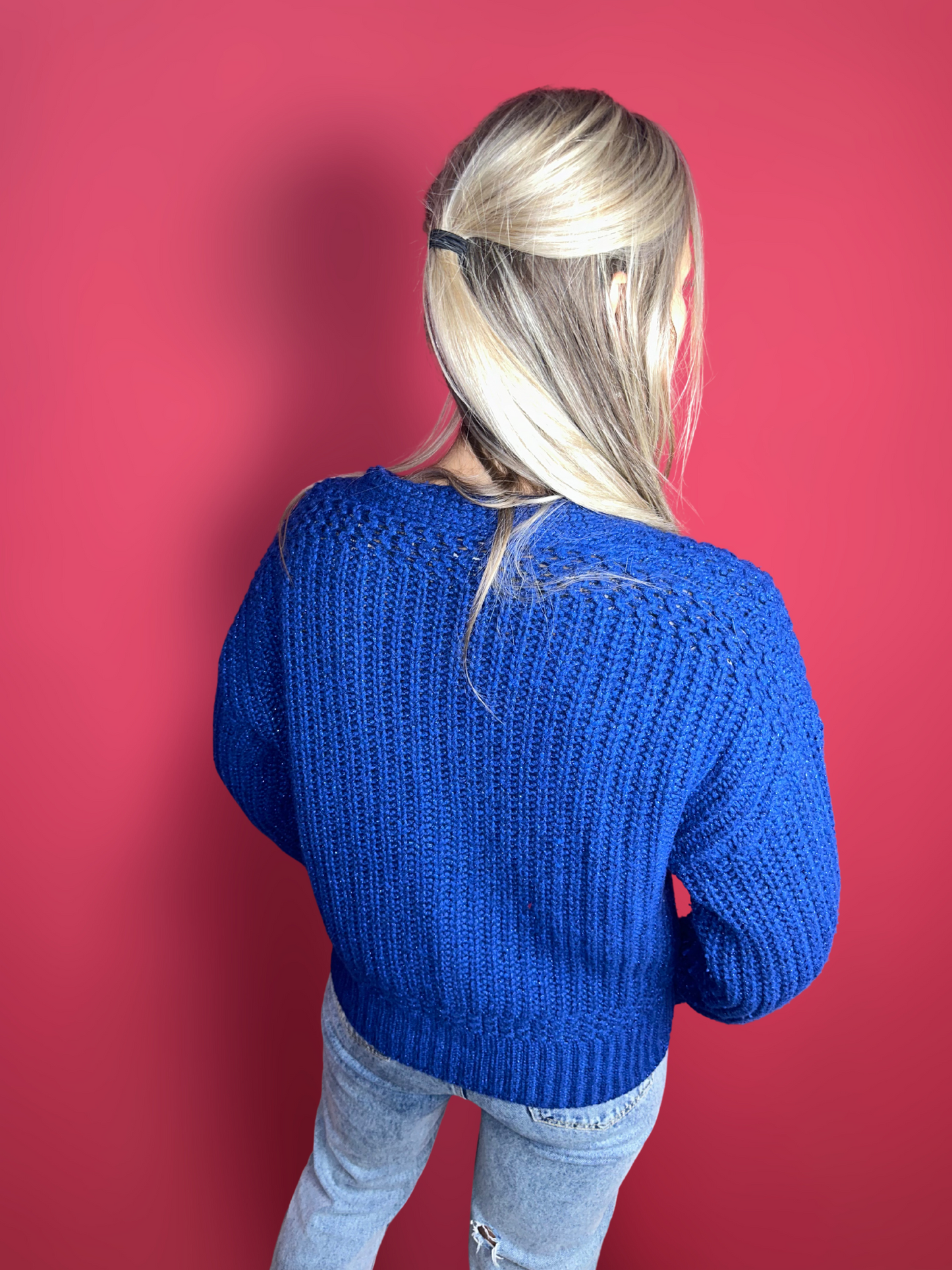 Cardigan SET cobalt lurex