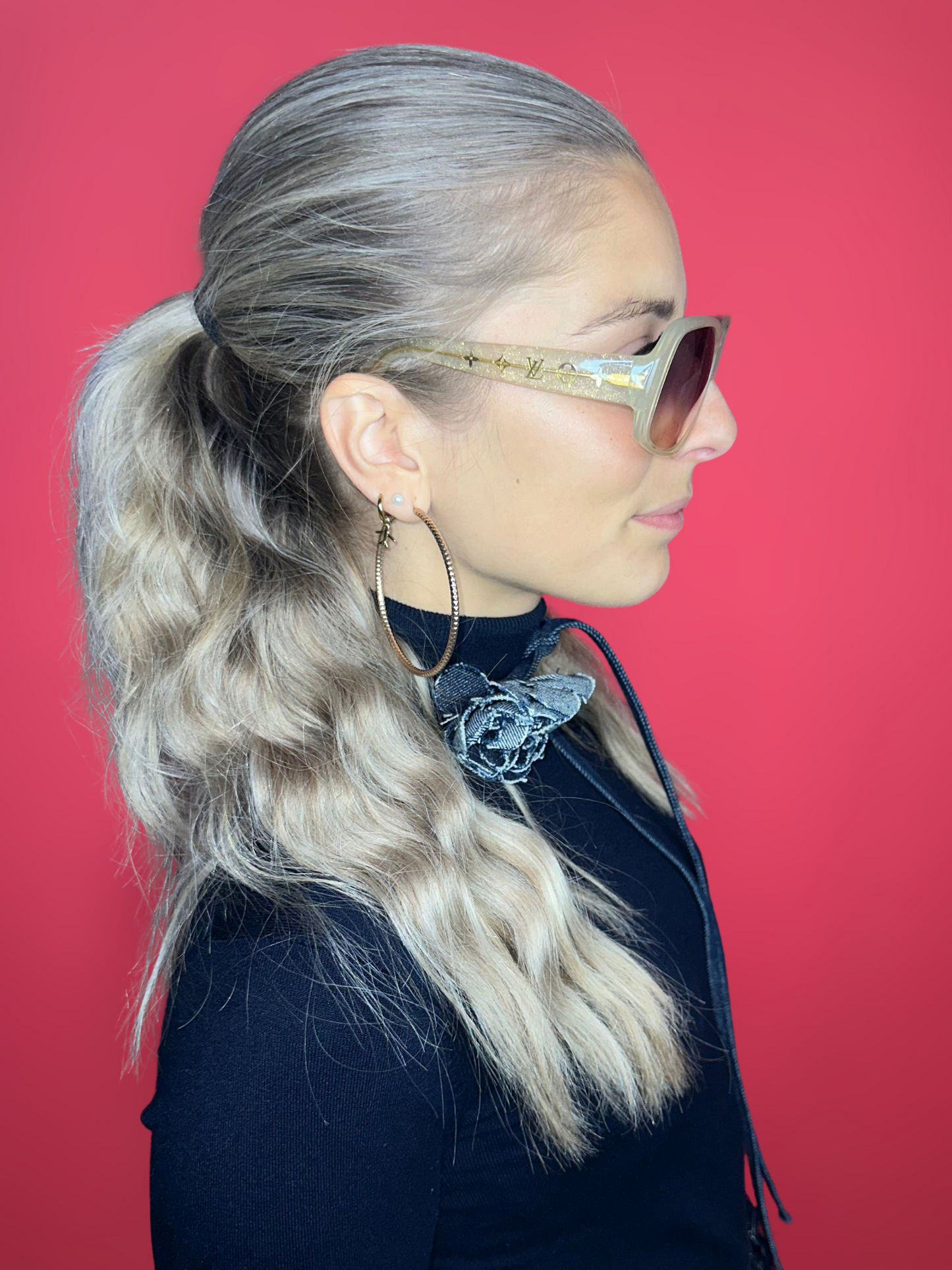 Lunettes de soleil Louis Vuitton crème