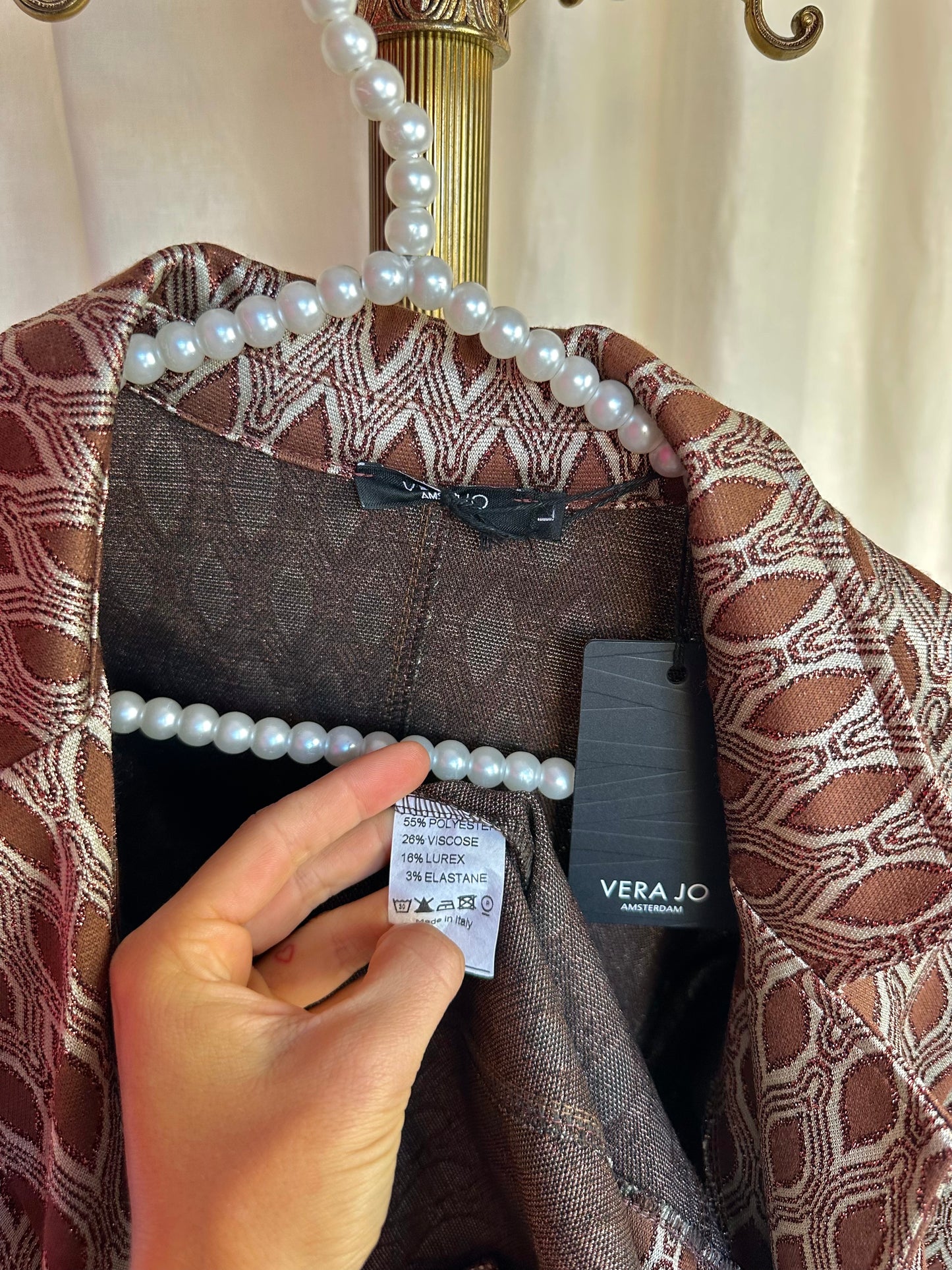 2-delig pak Vera Jo glitters brons - Maat M/L