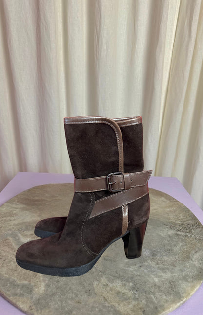 Laarsjes Tod's donkerbruin - Maat 39
