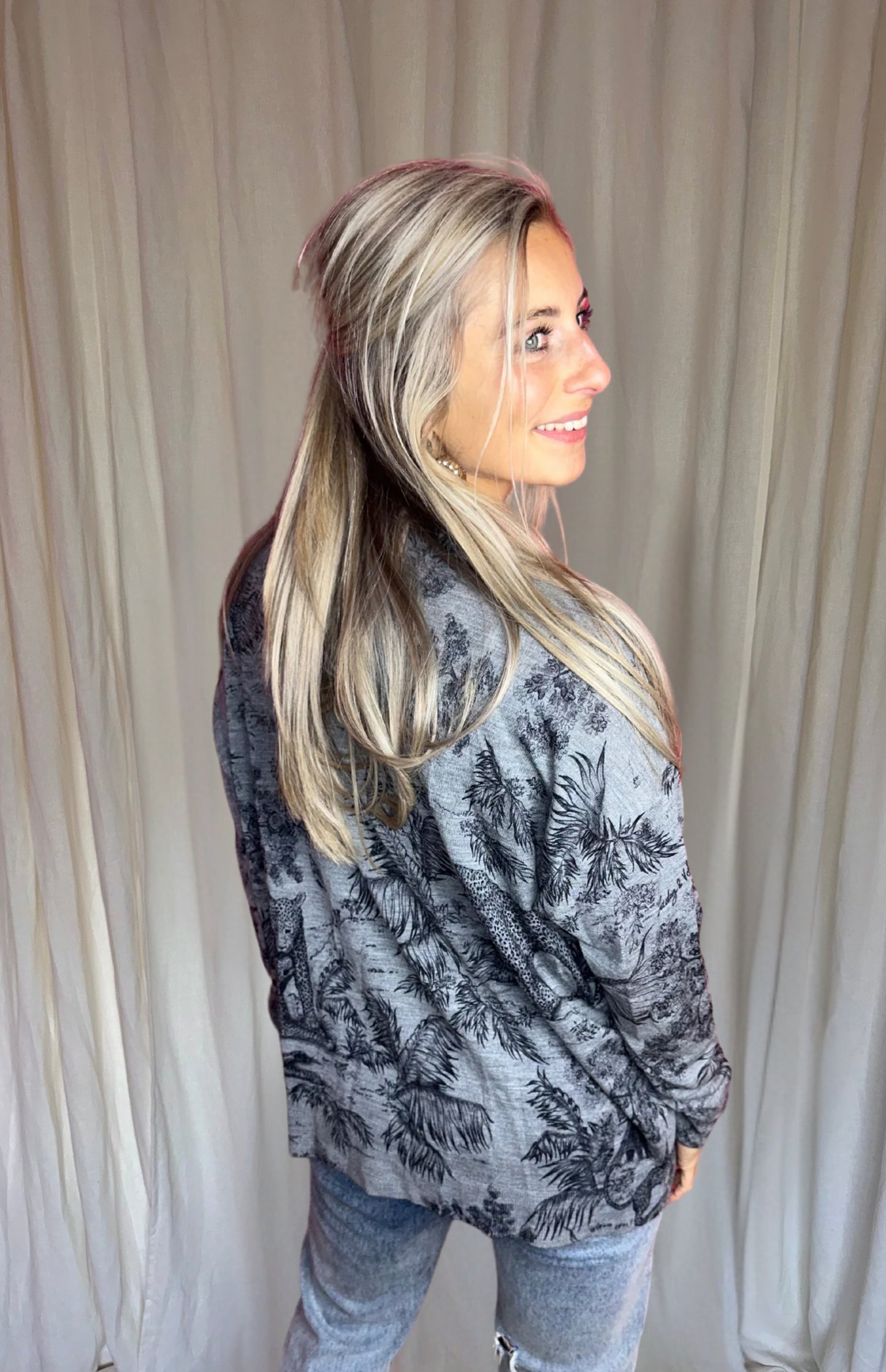 Trui Zadig&Voltaire print grijs maat M