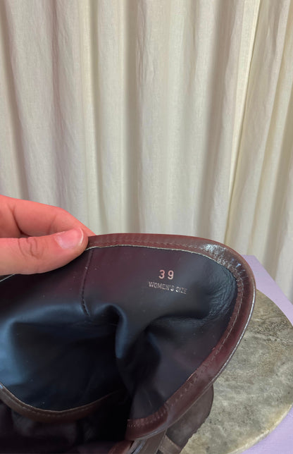 Laarsjes Tod's donkerbruin - Maat 39