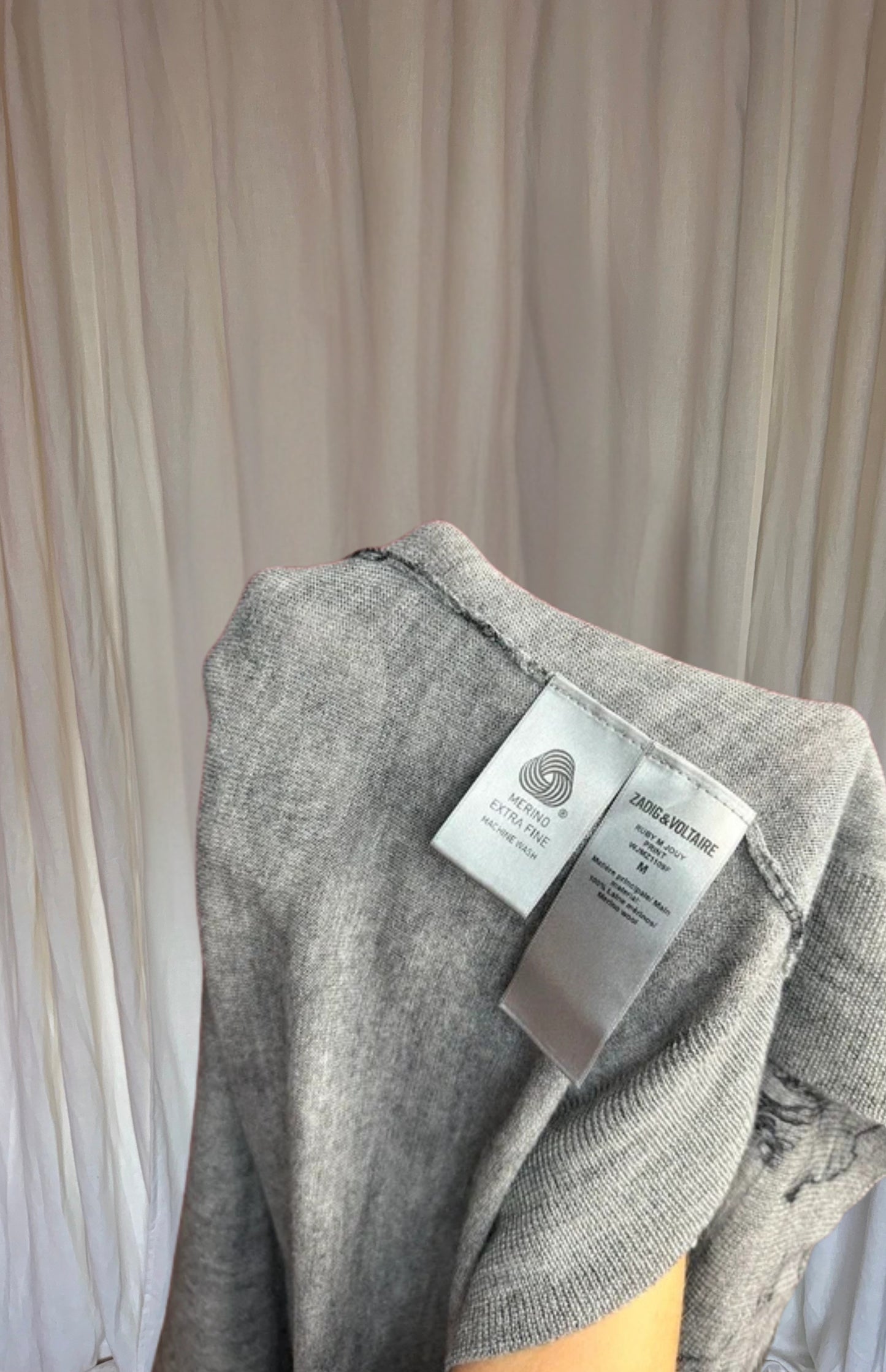 Trui Zadig&Voltaire print grijs maat M