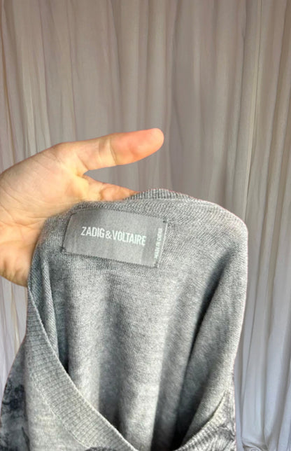 Trui Zadig&Voltaire print grijs maat M
