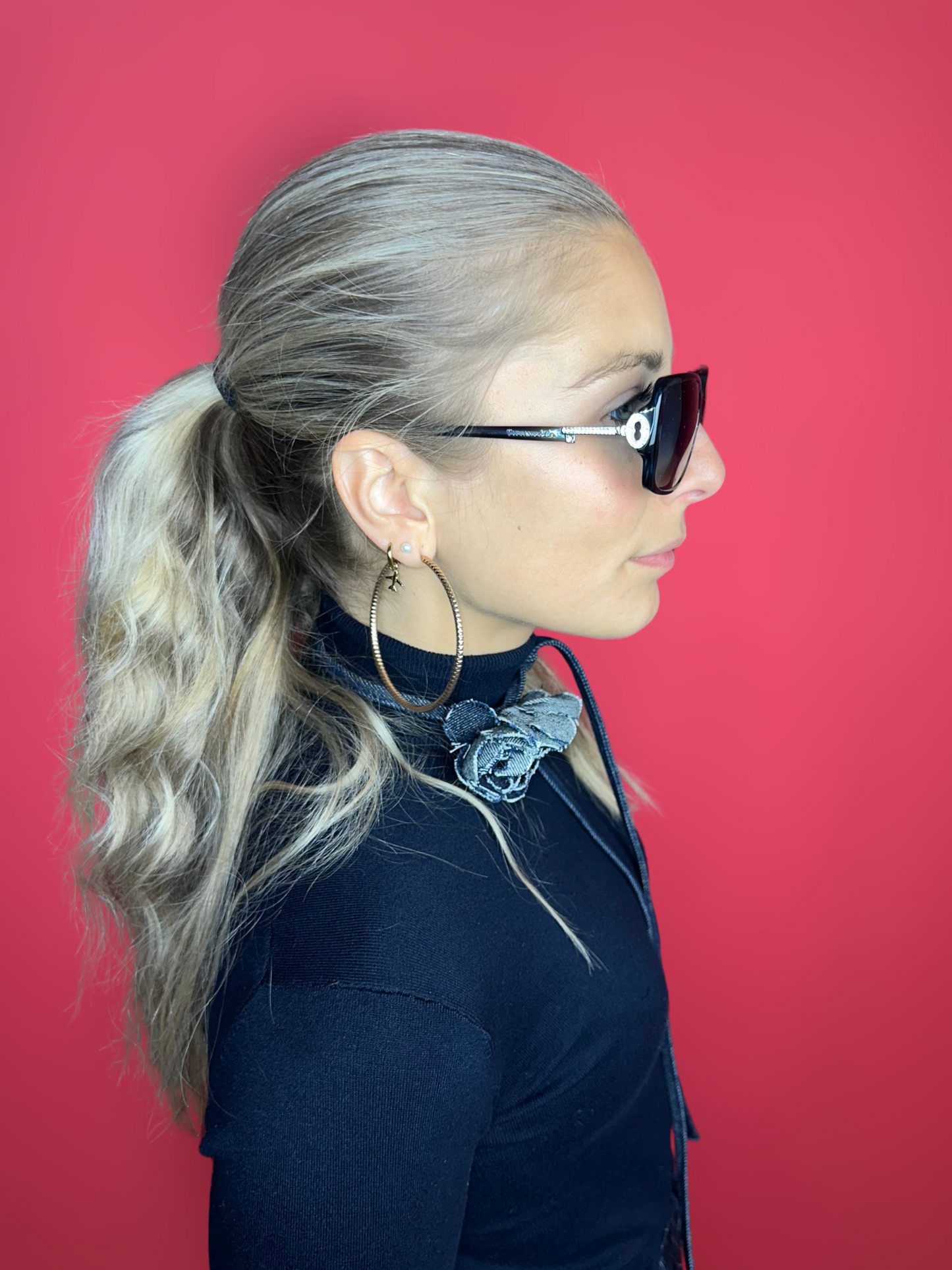 Tiffany&amp;Co. Lunettes de soleil noir/argent