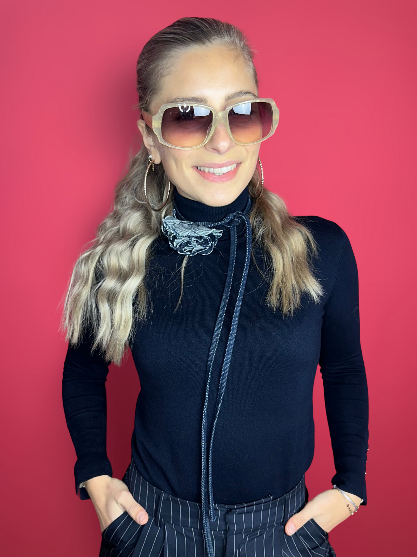 Lunettes de soleil Louis Vuitton crème