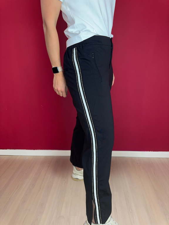 Broek SET zwart bies - Maat 38