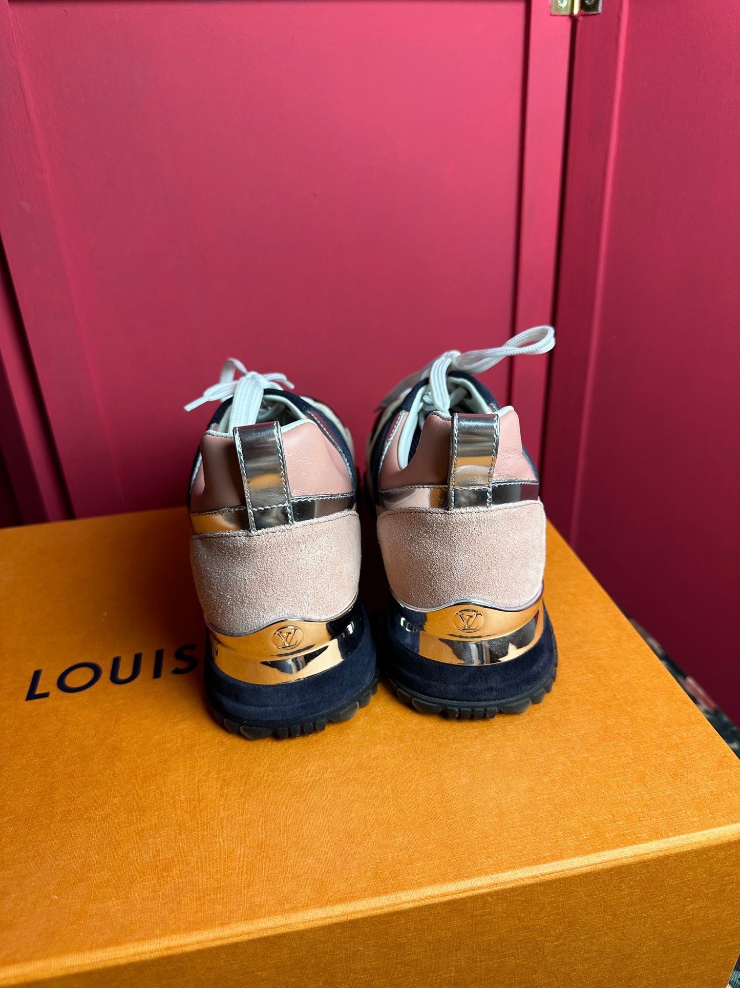 Sneakers Louis Vuitton donkerblauw/roze