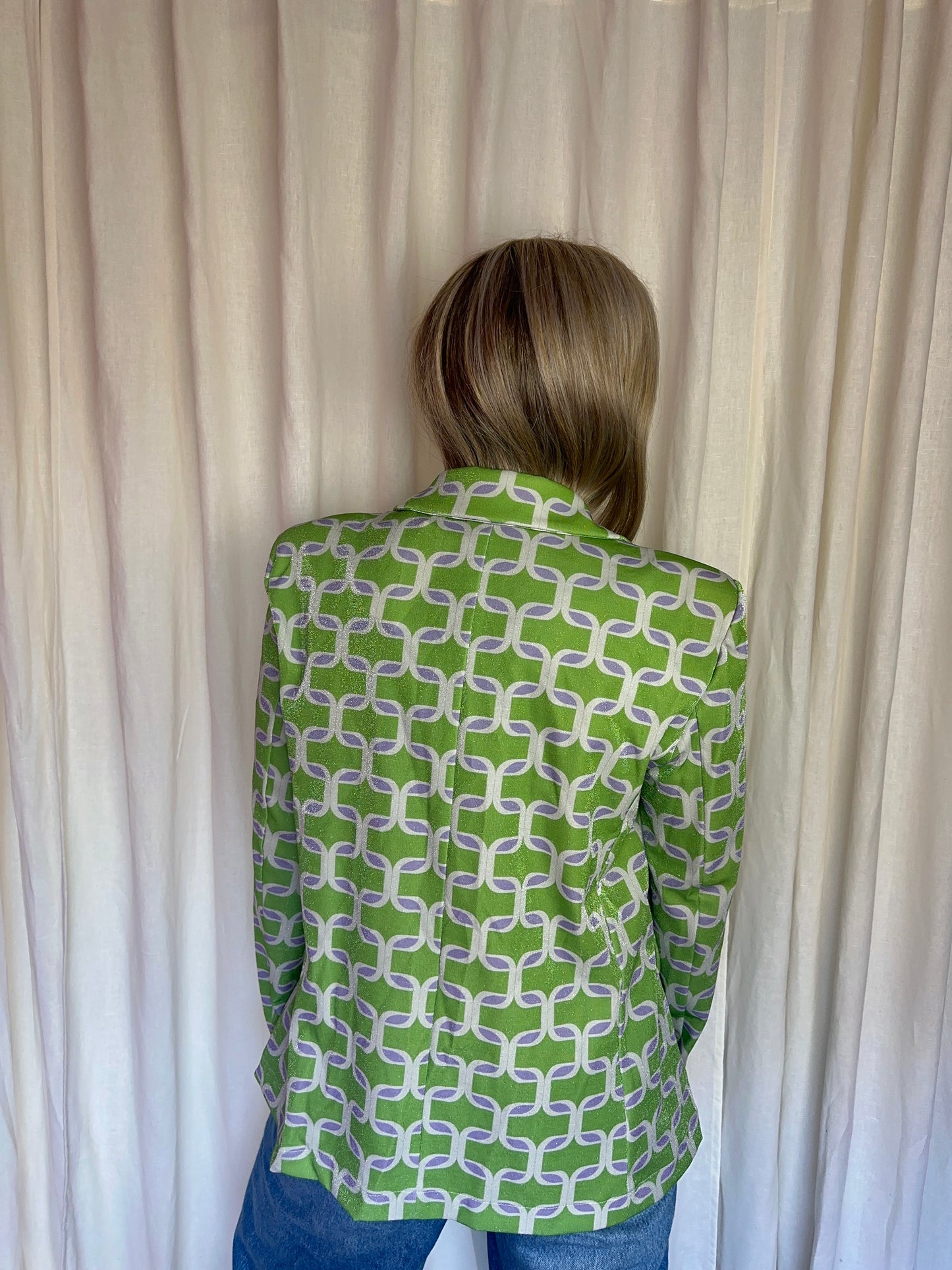 Blazer AMBIKA glitters groen - Maat M/L