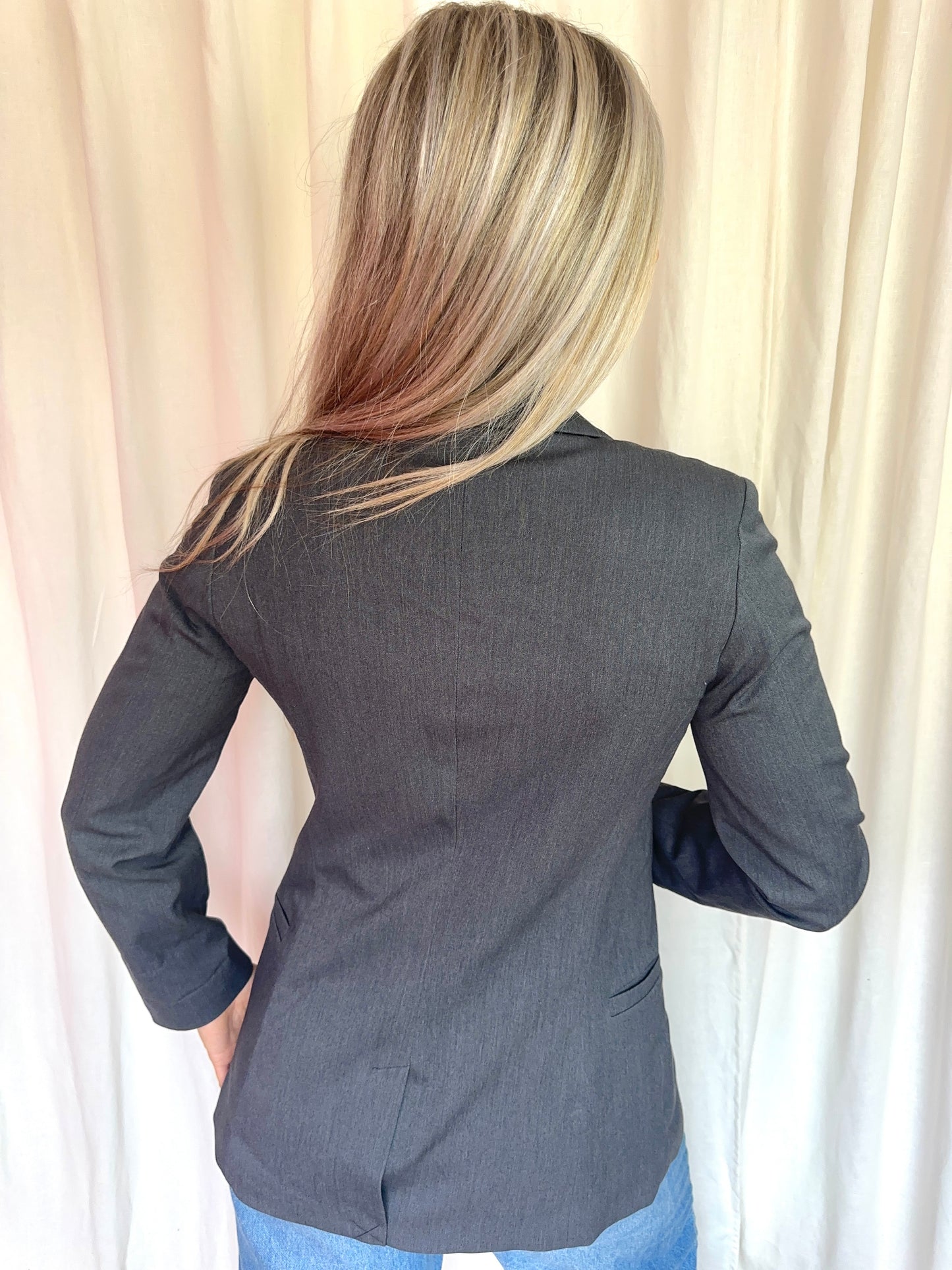 Blazer Bershka grijs maat XS