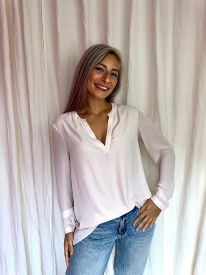 Blouse S. Oliver lichtroze maat S/M