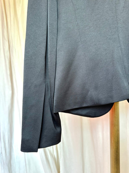Blazer By Malene Birger Jocelynn satijnlook zwart maat 36