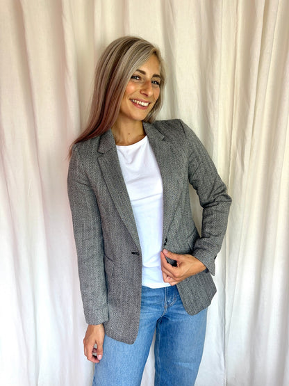 Blazer H&M grijs,zwart maat XS