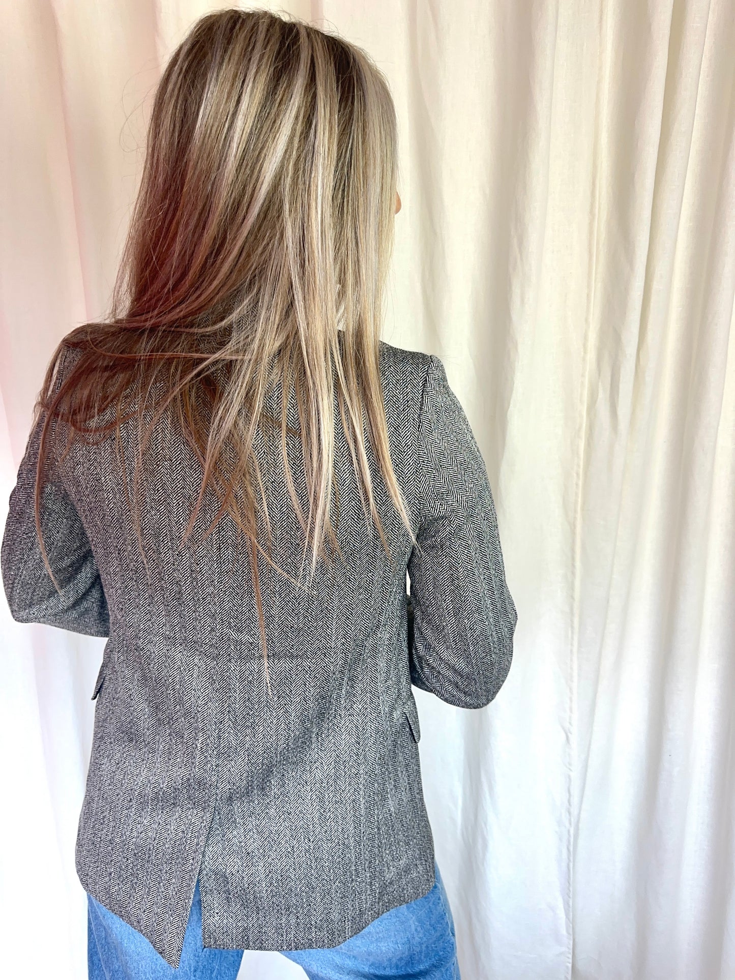 Blazer H&M grijs,zwart maat XS