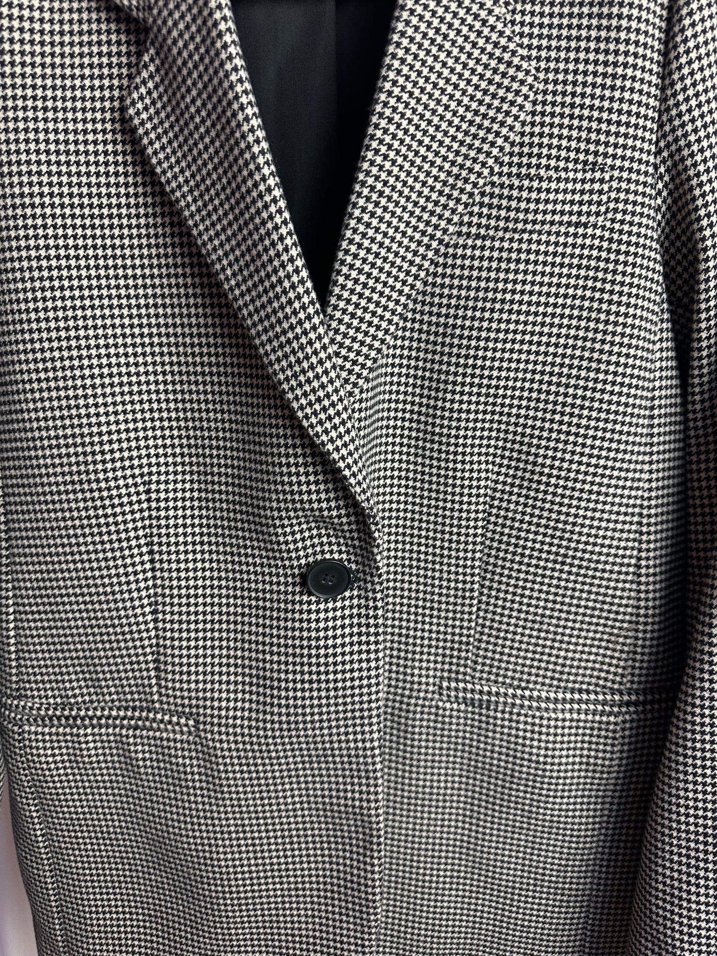 Blazer H&M ruit zwart,beige maat XS