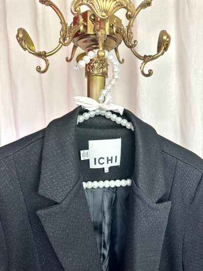 Blazer Ichi zwart glitter - Maat XS