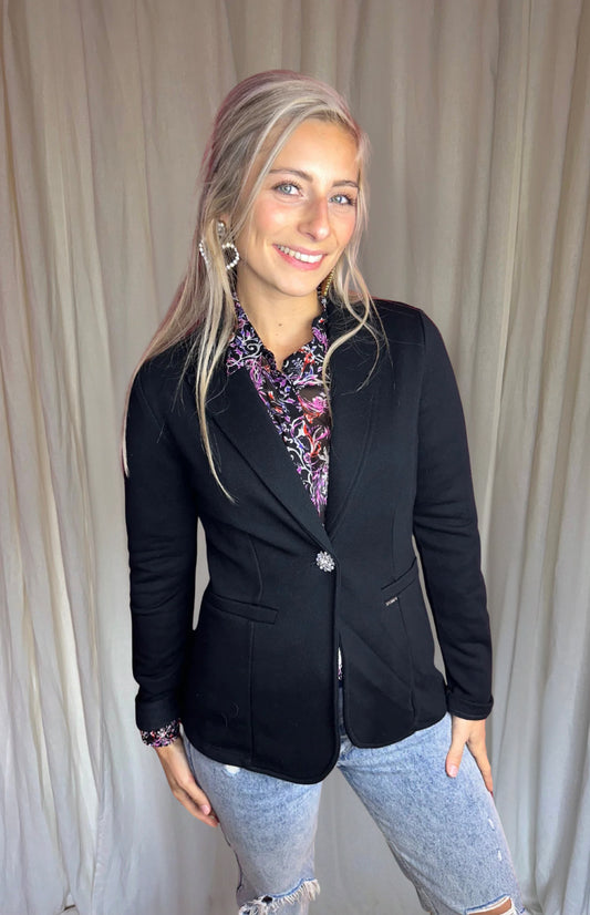 Blazer Liu Jo strass noir