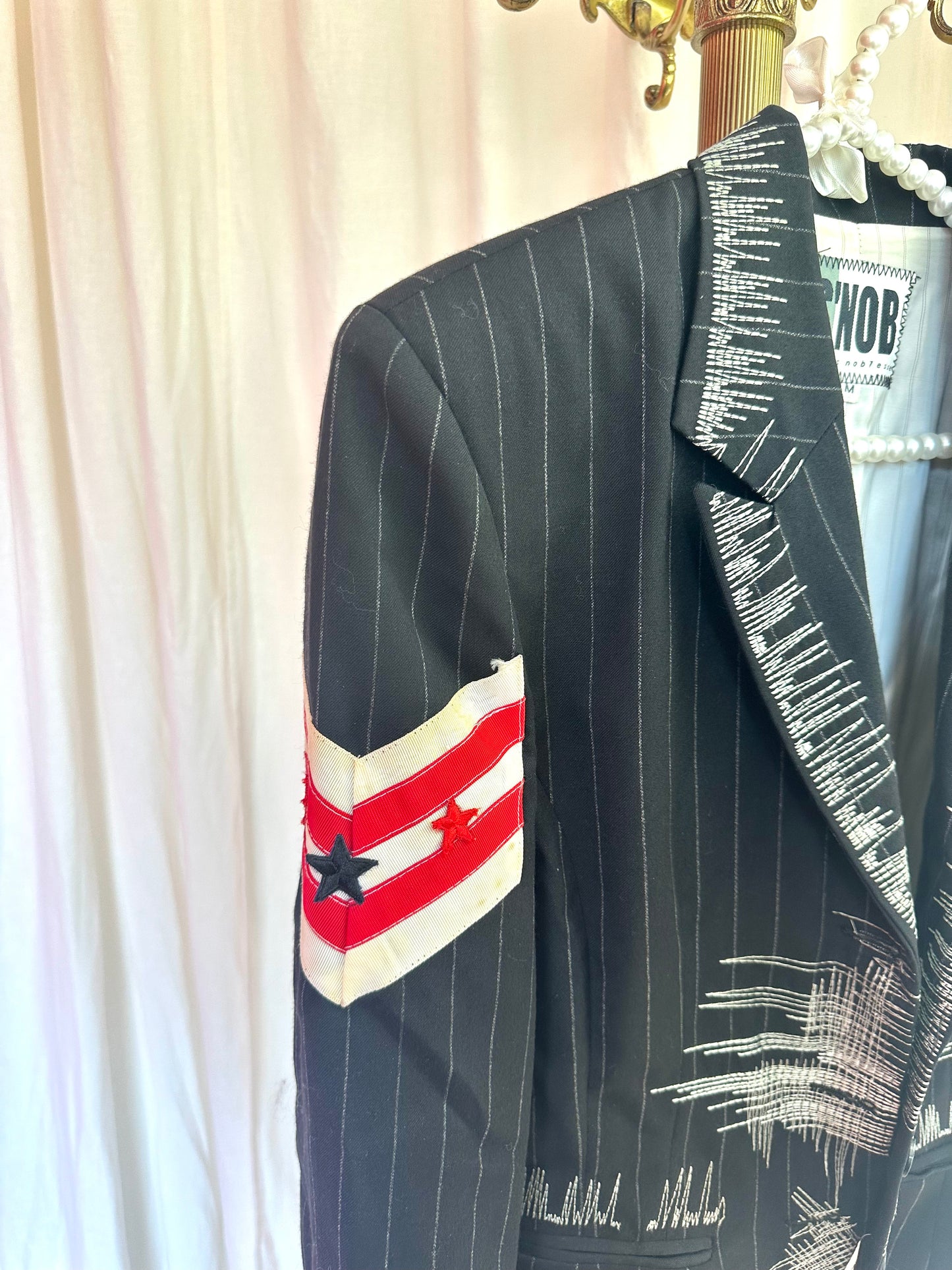 Blazer Snob zwart,wit maat M