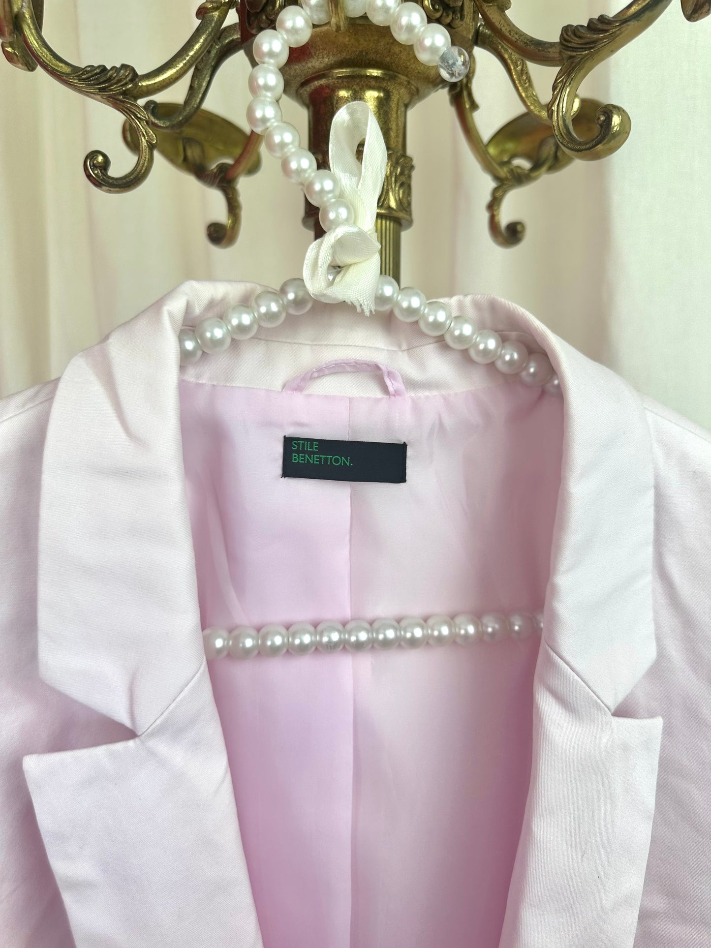Blazer Stile Benneton lichtroze maat 42